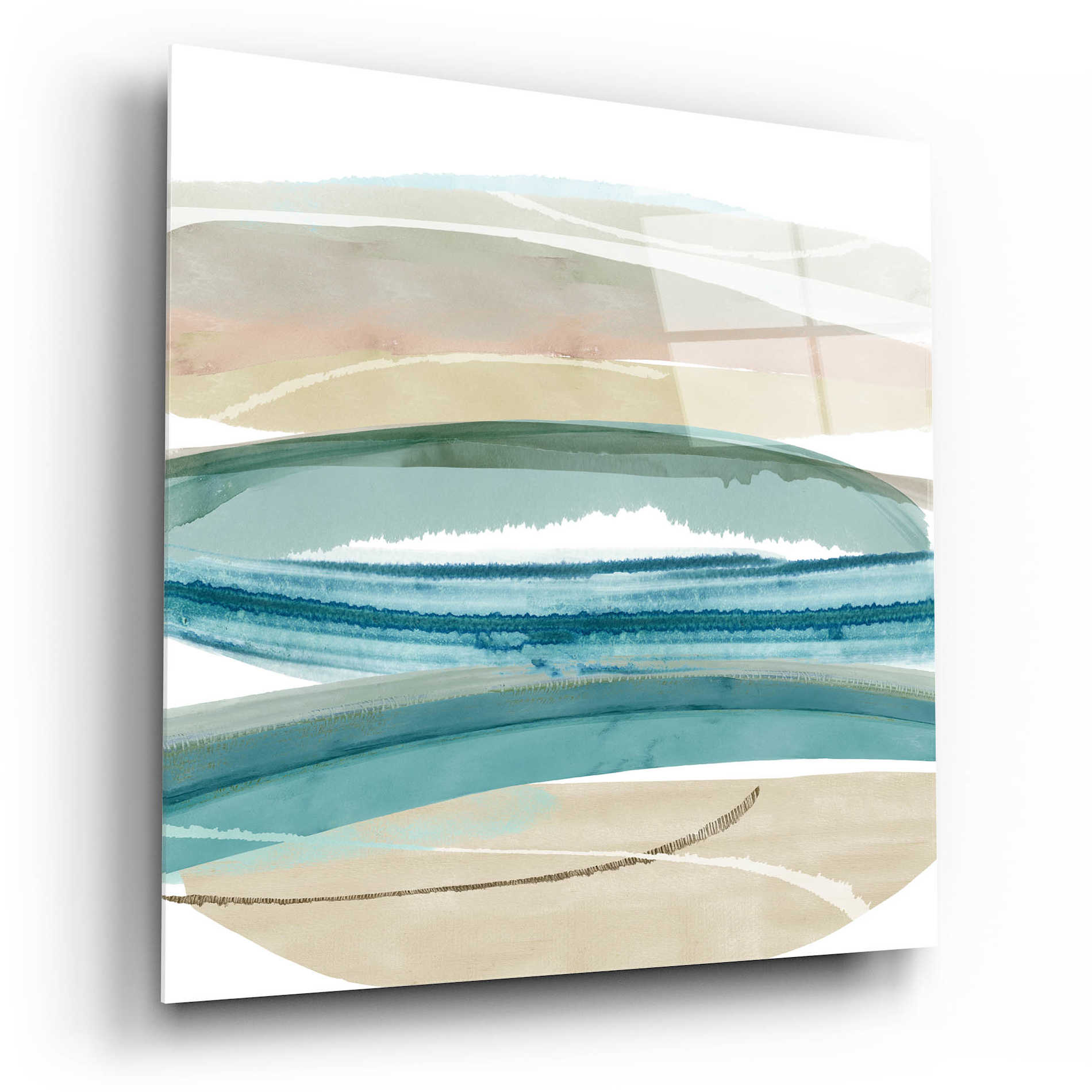 Epic Art 'Cirrus Flow IV' by Flora Kouta Acrylic Glass Wall Art,12x12