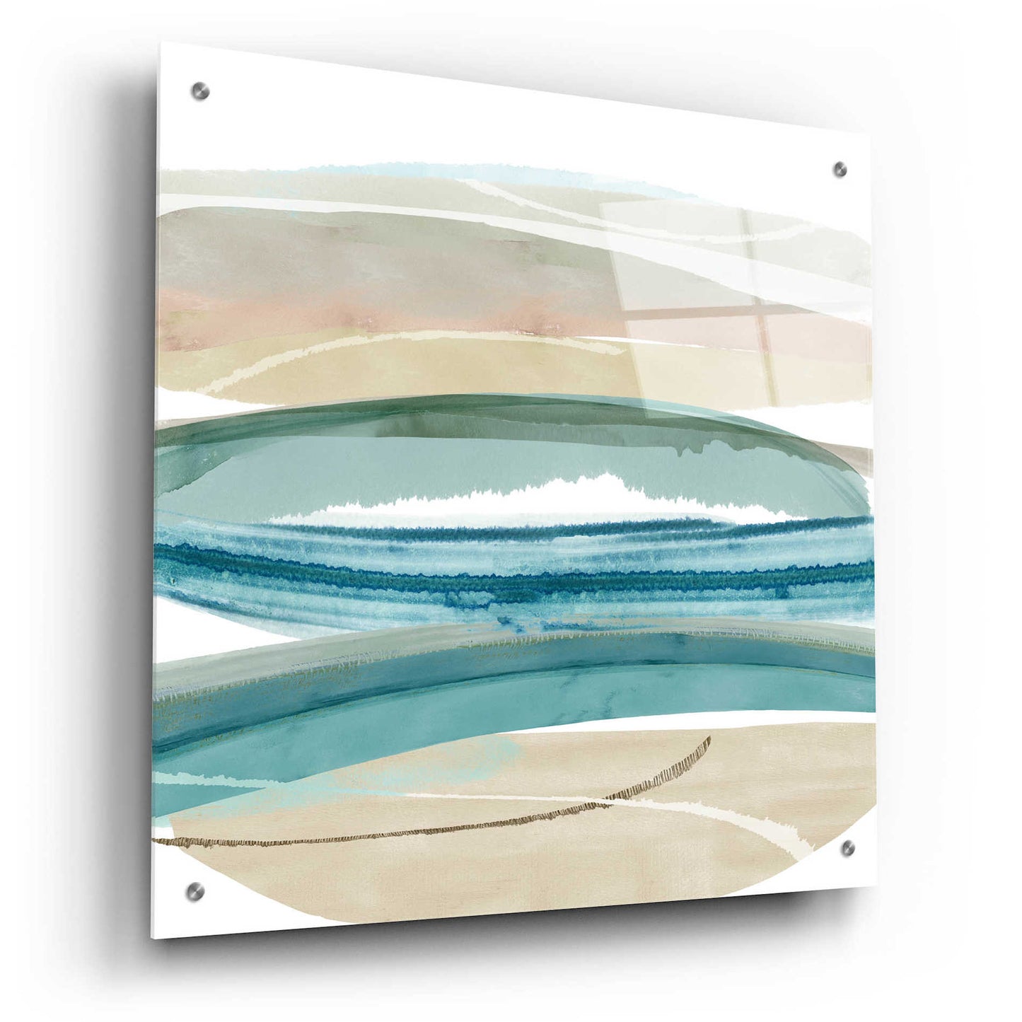 Epic Art 'Cirrus Flow IV' by Flora Kouta Acrylic Glass Wall Art,24x24