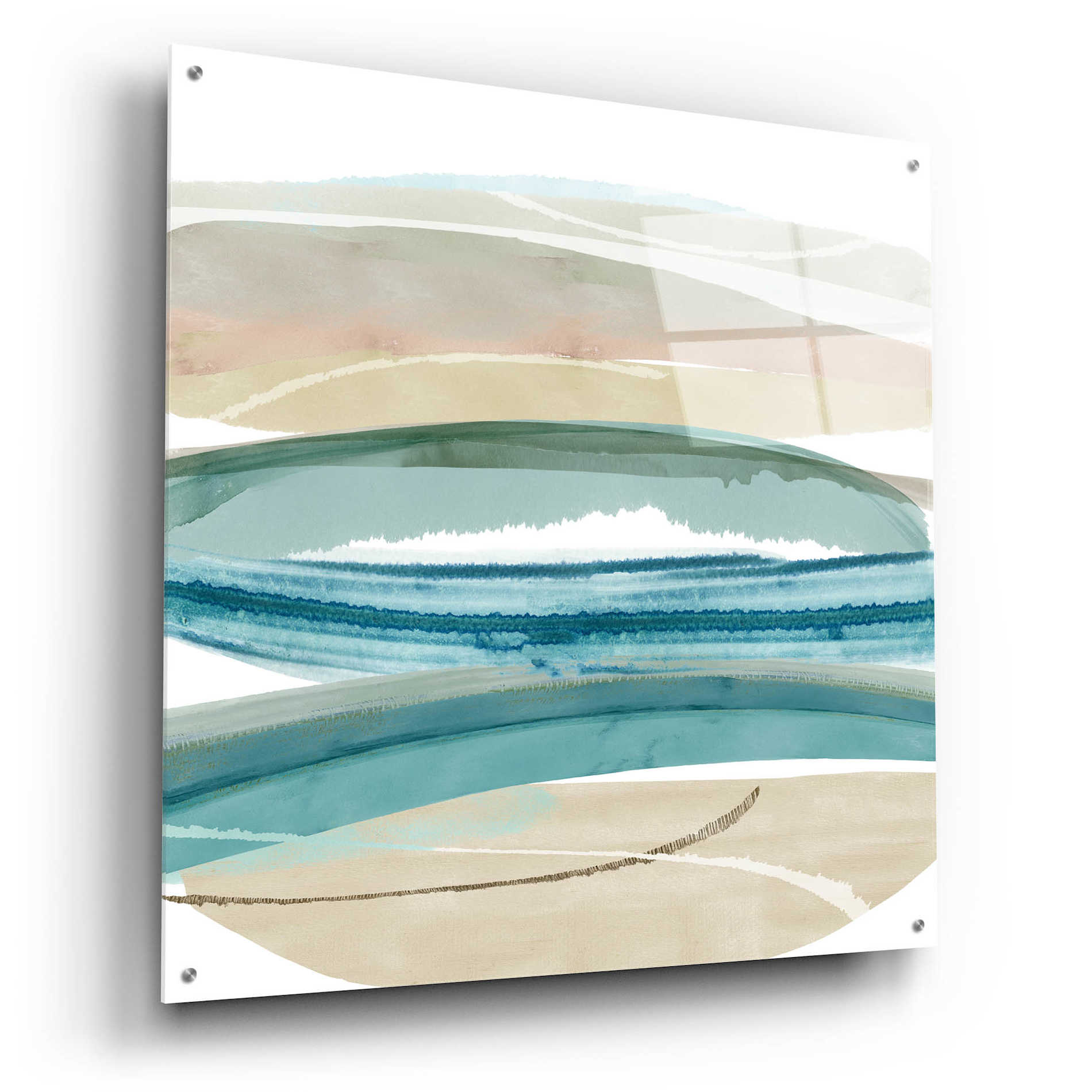 Epic Art 'Cirrus Flow IV' by Flora Kouta Acrylic Glass Wall Art,36x36