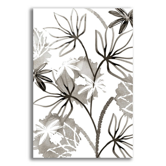 Epic Art 'Monochrome Flowers III' by Flora Kouta Acrylic Glass Wall Art