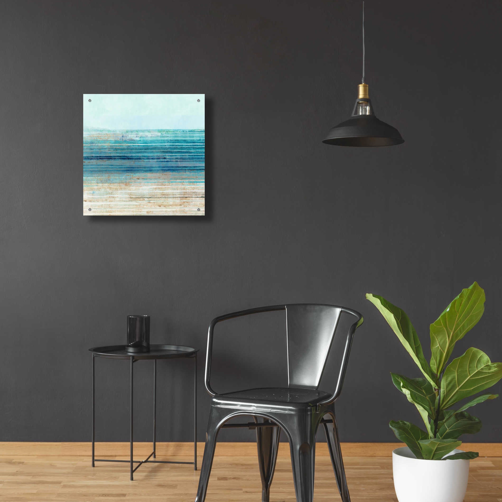 Epic Art 'Ocean Daydream I' by Flora Kouta Acrylic Glass Wall Art,24x24