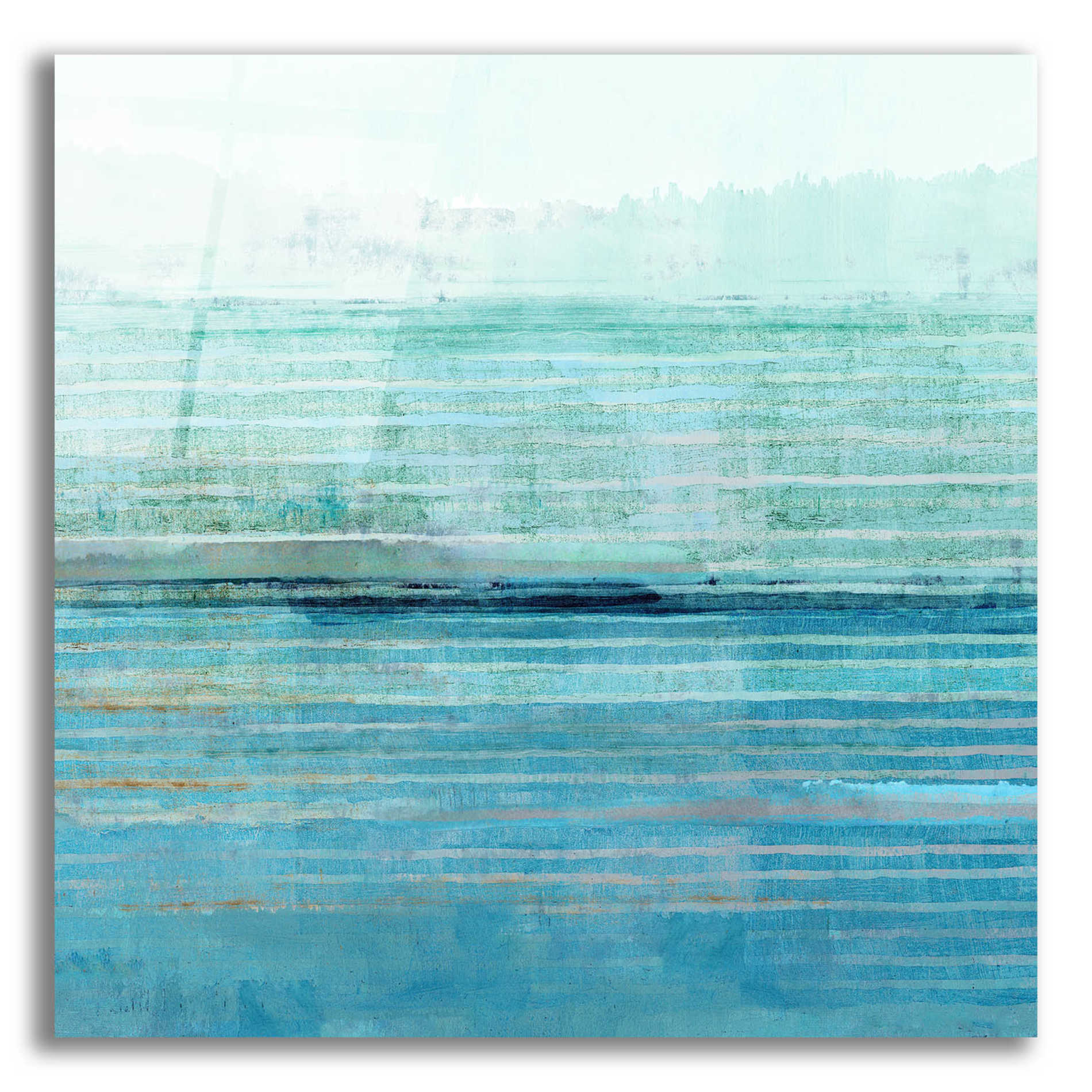 Epic Art 'Ocean Daydream II' by Flora Kouta Acrylic Glass Wall Art,12x12