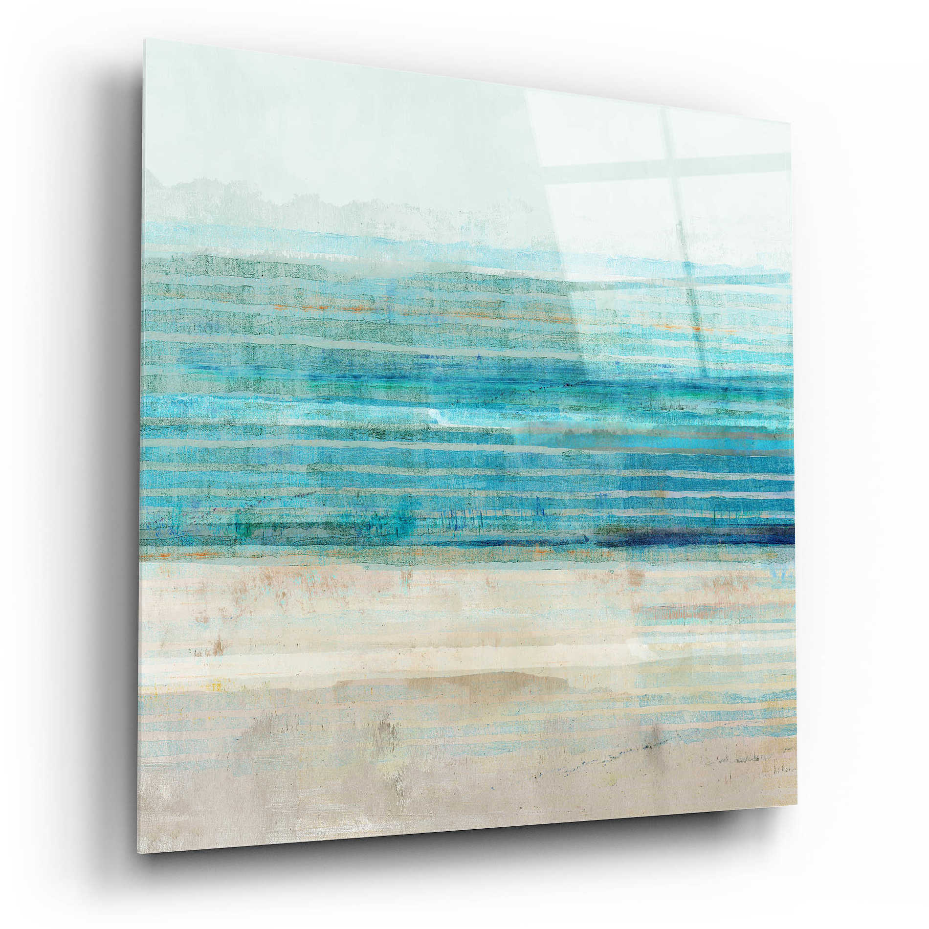 Epic Art 'Ocean Daydream III' by Flora Kouta Acrylic Glass Wall Art,12x12