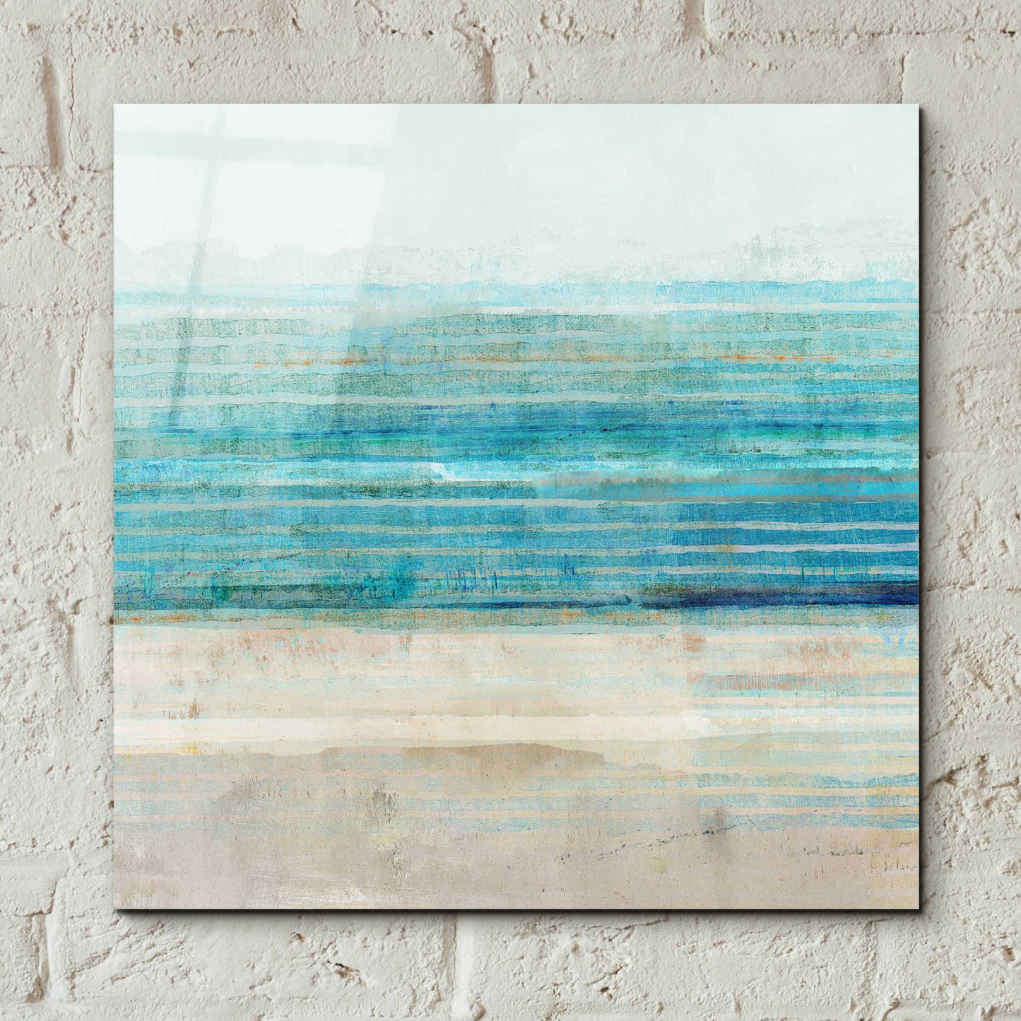 Epic Art 'Ocean Daydream III' by Flora Kouta Acrylic Glass Wall Art,12x12