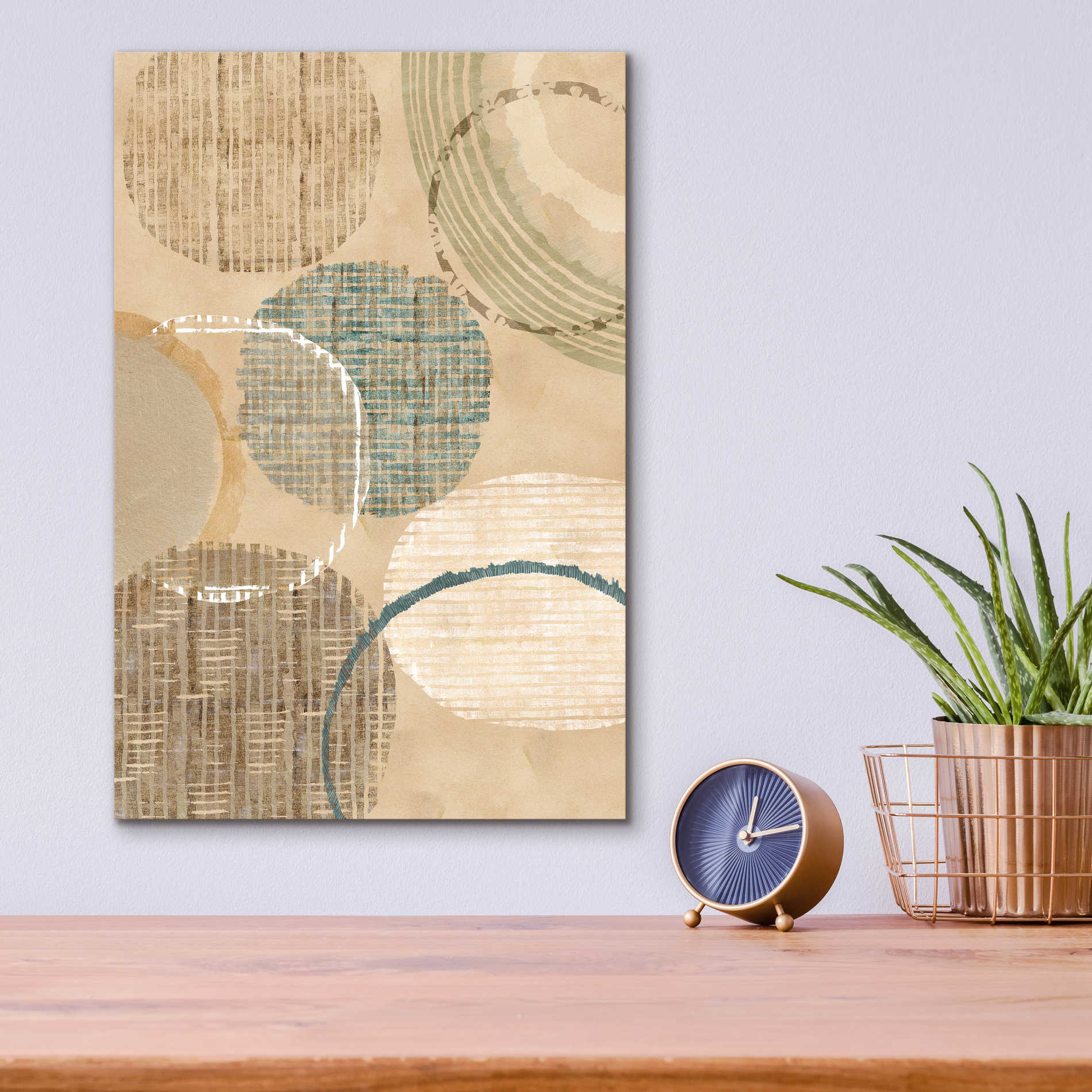 Epic Art 'Woven Baskets I' by Flora Kouta Acrylic Glass Wall Art,12x16