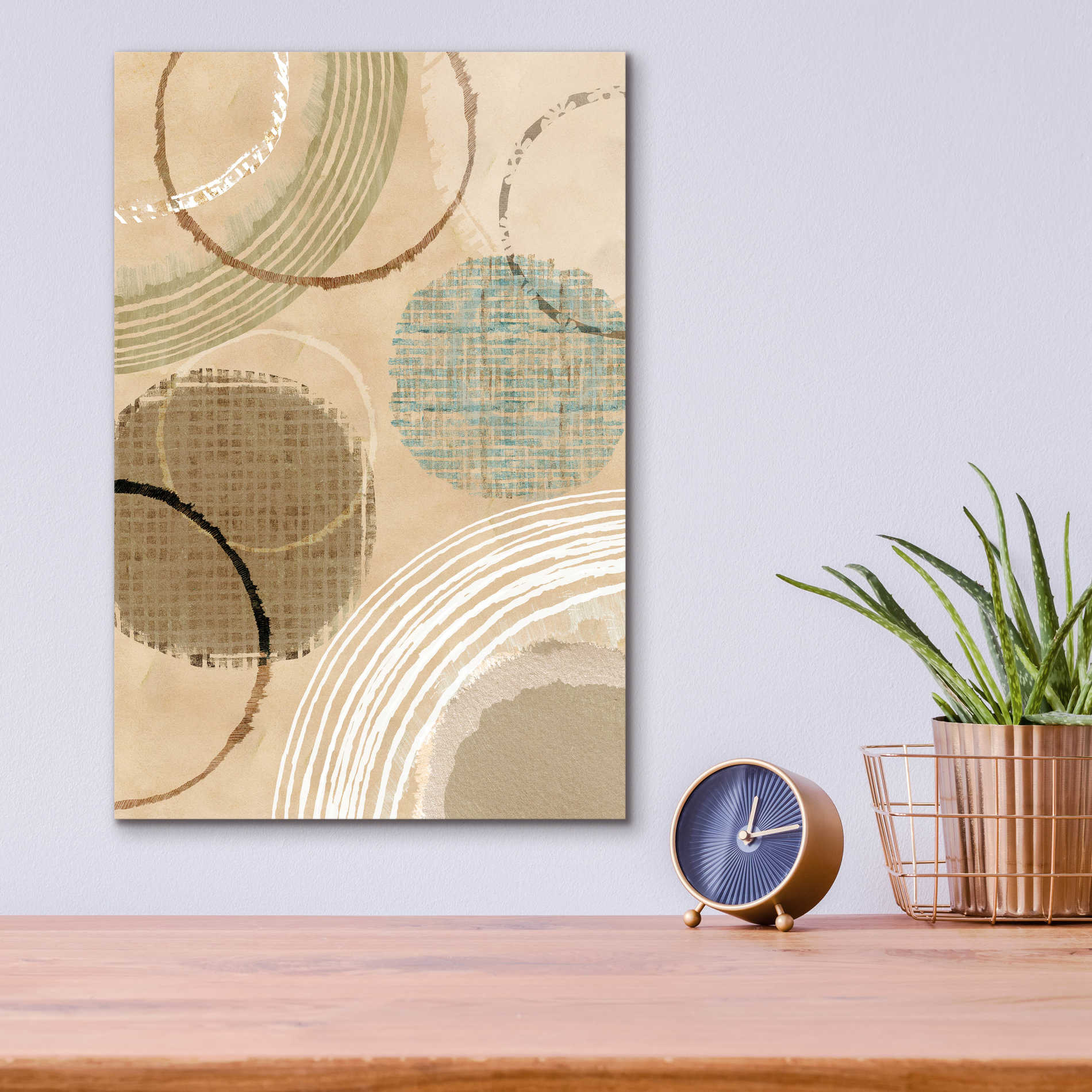 Epic Art 'Woven Baskets II' by Flora Kouta Acrylic Glass Wall Art,12x16