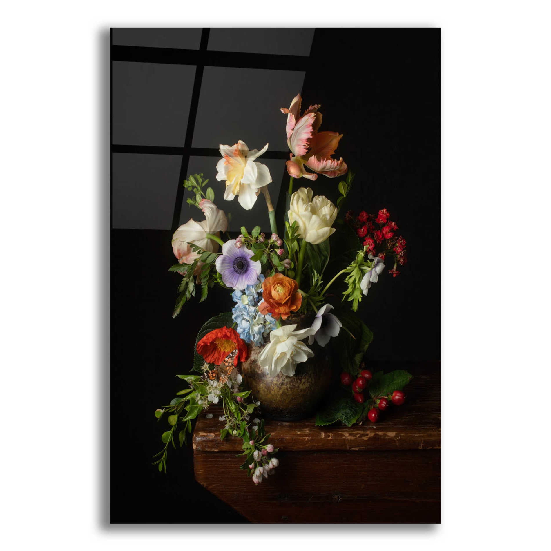 Epic Art 'A Bounty Of Spring Blooms' by Leah McLean Acrylic Glass Wall Art
