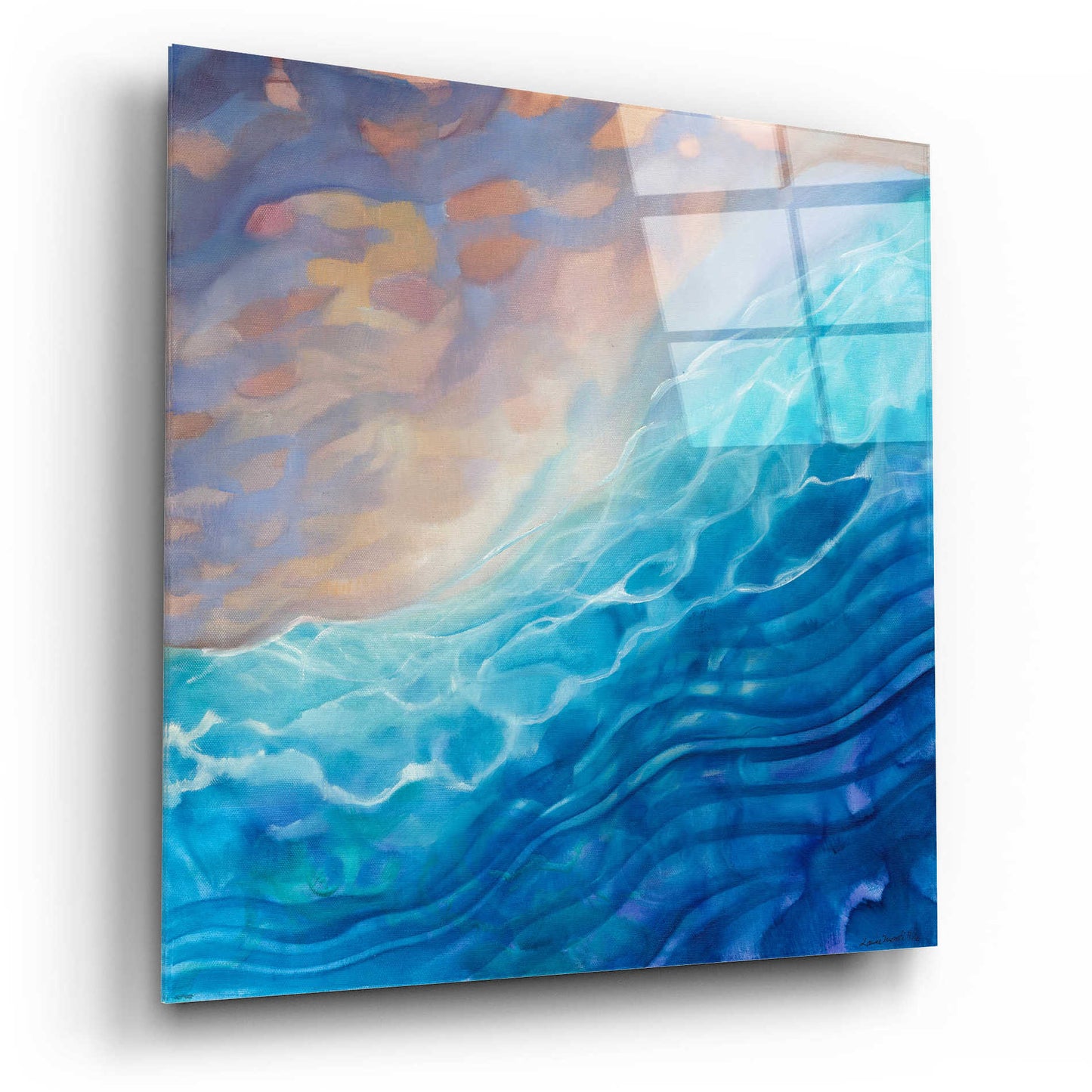 Epic Art 'Beachy Naples' by Louise Montillio Acrylic Glass Wall Art,12x12