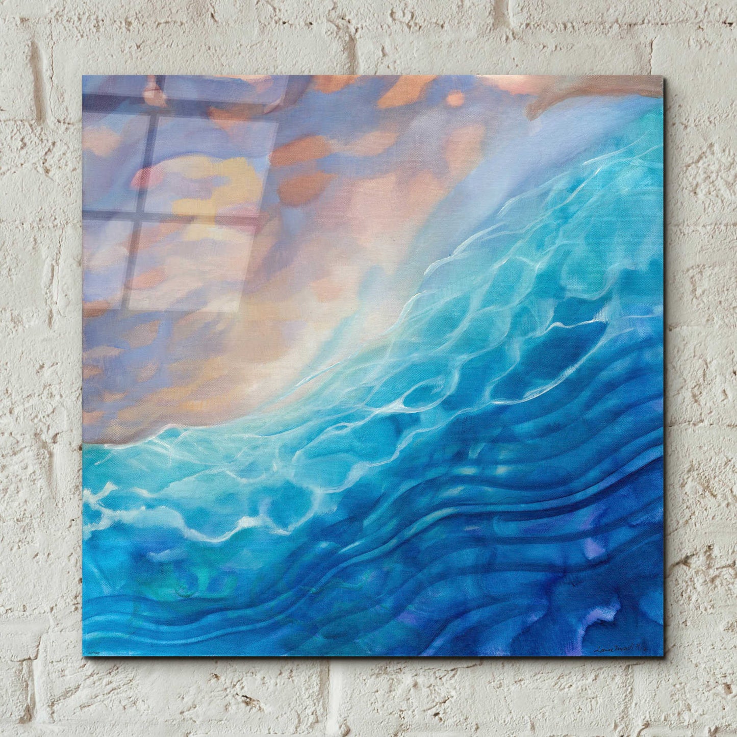 Epic Art 'Beachy Naples' by Louise Montillio Acrylic Glass Wall Art,12x12