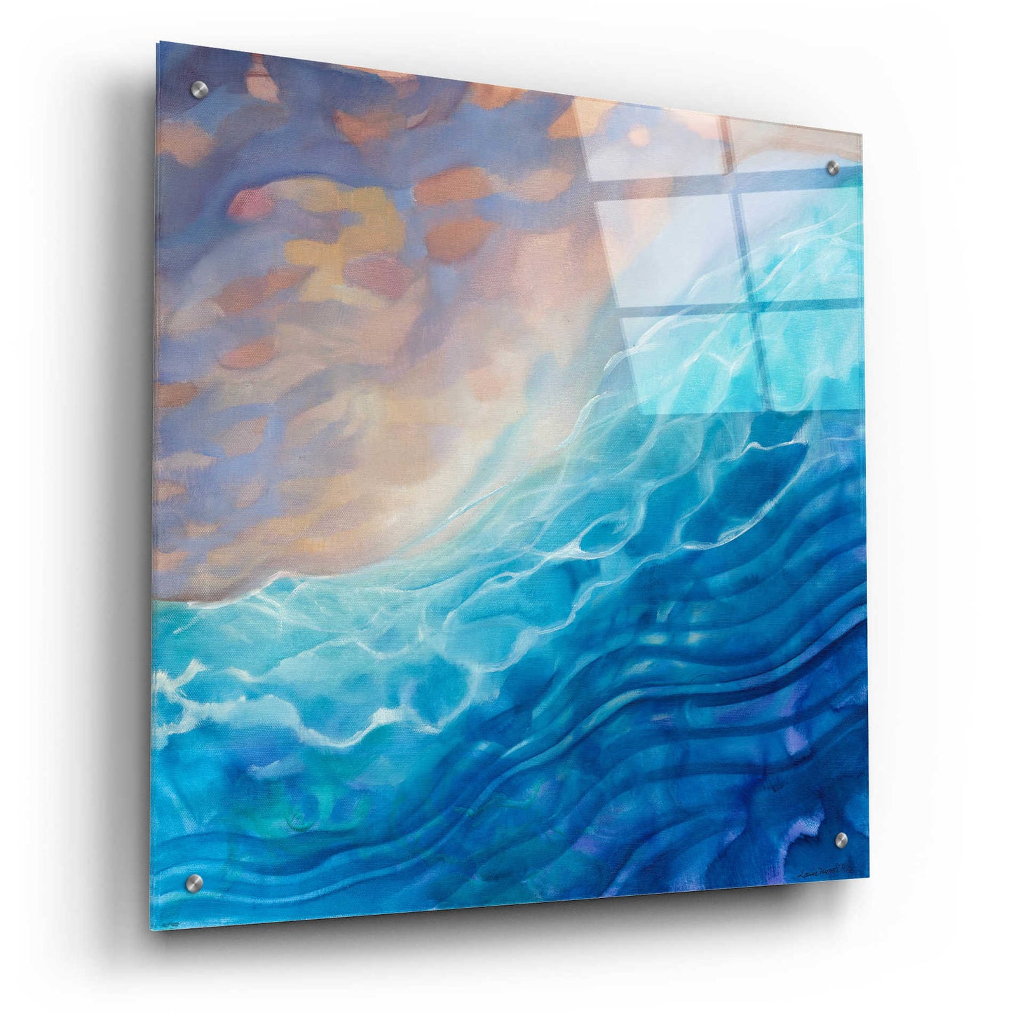 Epic Art 'Beachy Naples' by Louise Montillio Acrylic Glass Wall Art,24x24