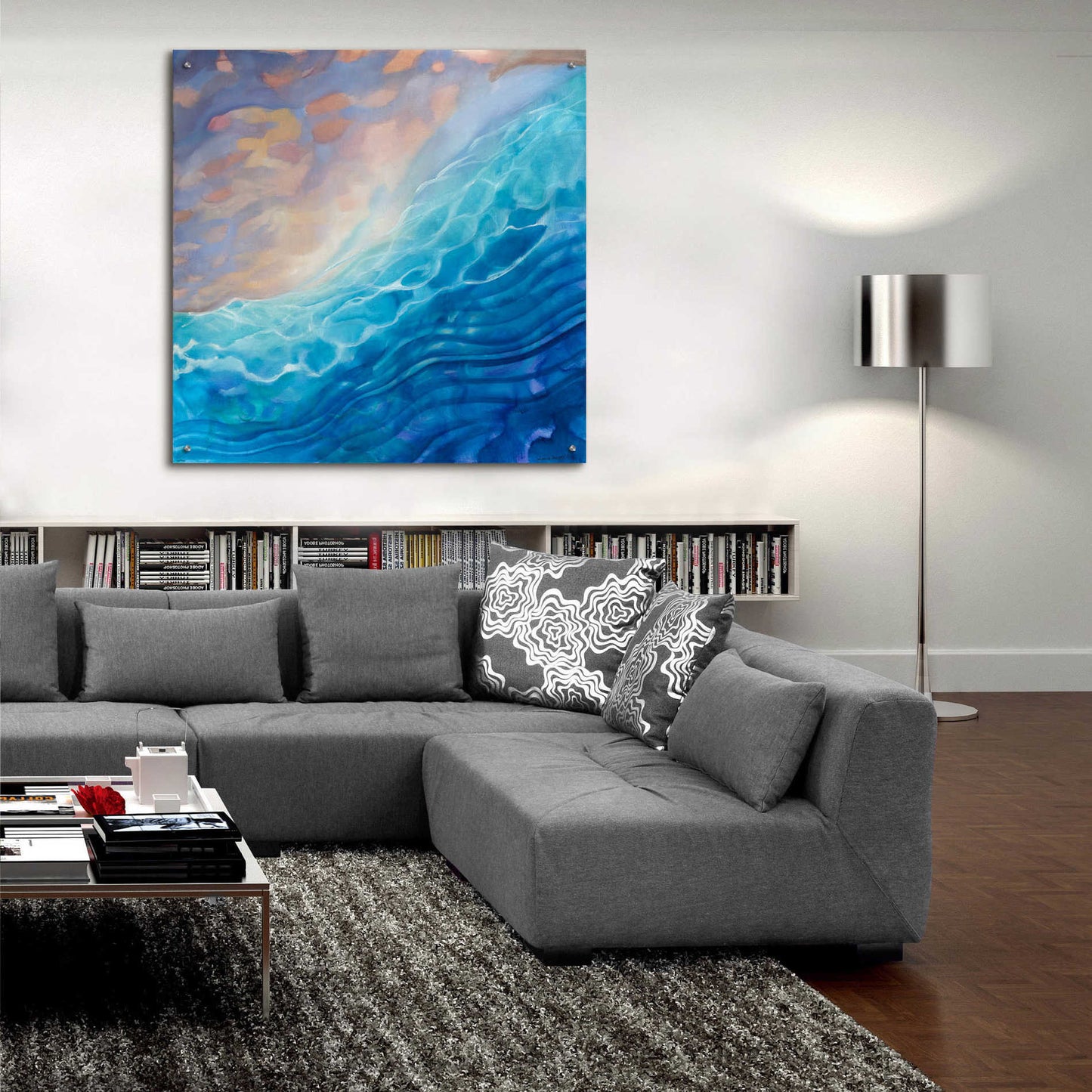 Epic Art 'Beachy Naples' by Louise Montillio Acrylic Glass Wall Art,36x36