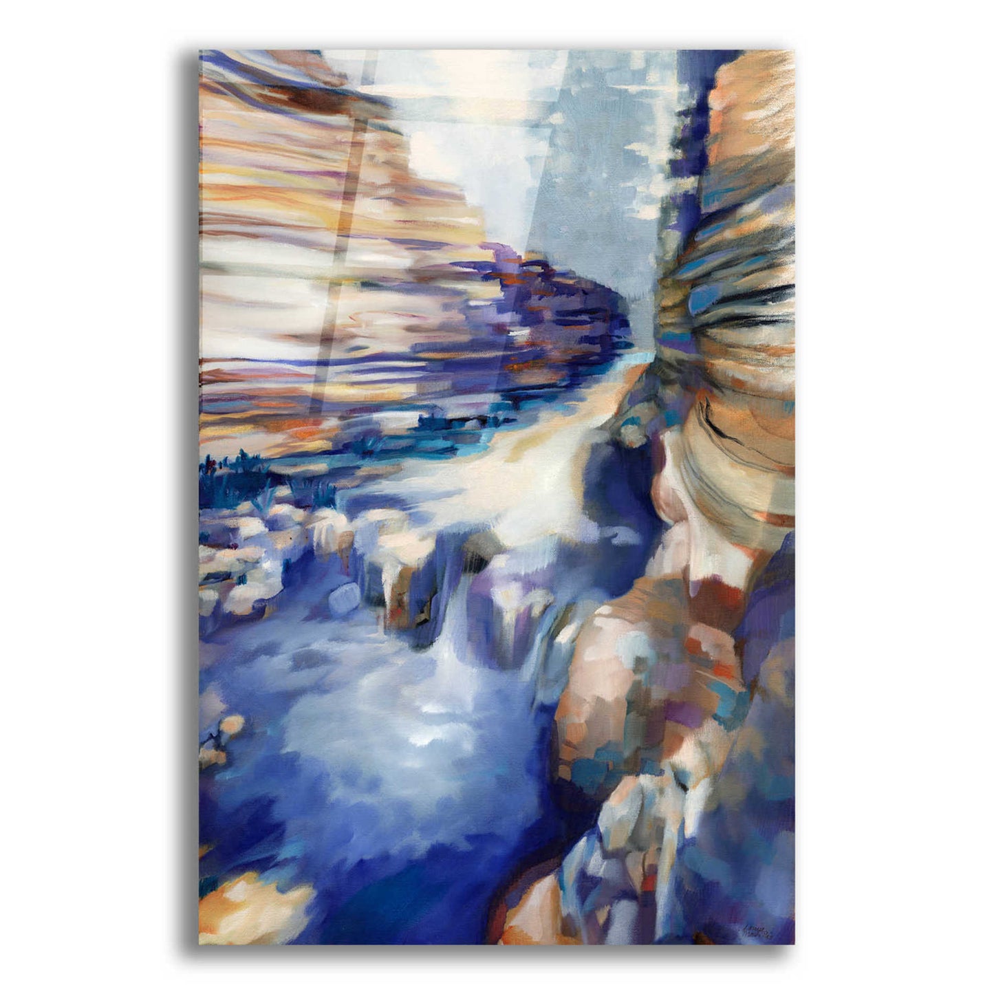 Epic Art 'Havasu Blue' by Louise Montillio Acrylic Glass Wall Art,12x16