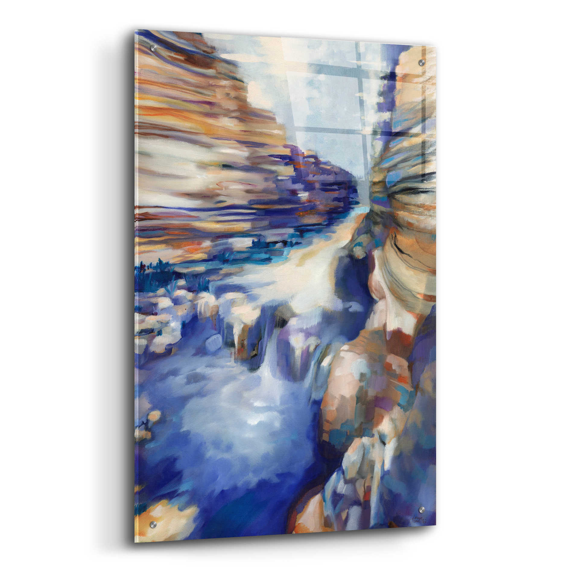 Epic Art 'Havasu Blue' by Louise Montillio Acrylic Glass Wall Art,24x36