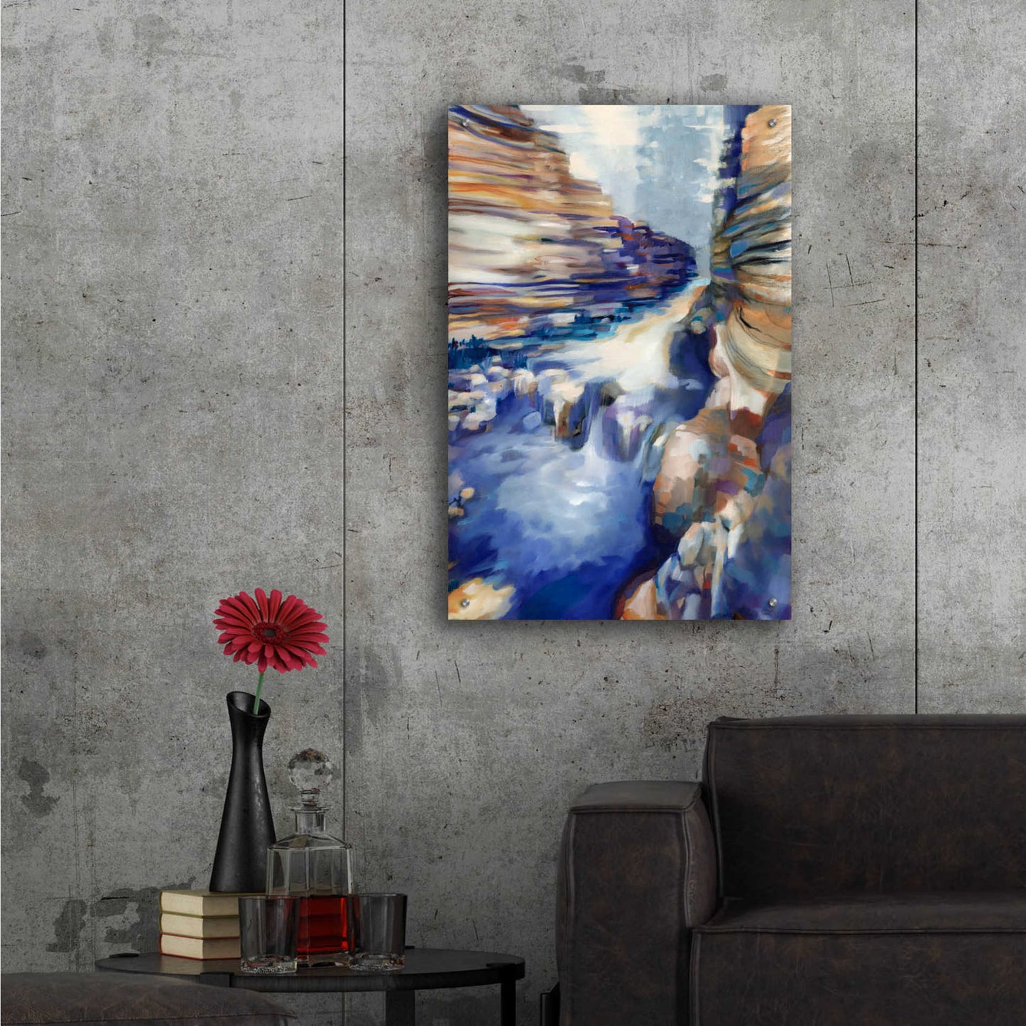 Epic Art 'Havasu Blue' by Louise Montillio Acrylic Glass Wall Art,24x36