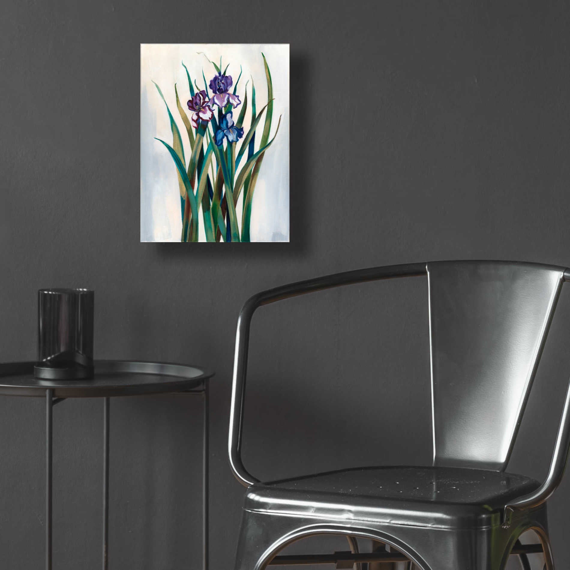 Epic Art 'Iris Jewels' by Louise Montillio Acrylic Glass Wall Art,12x16