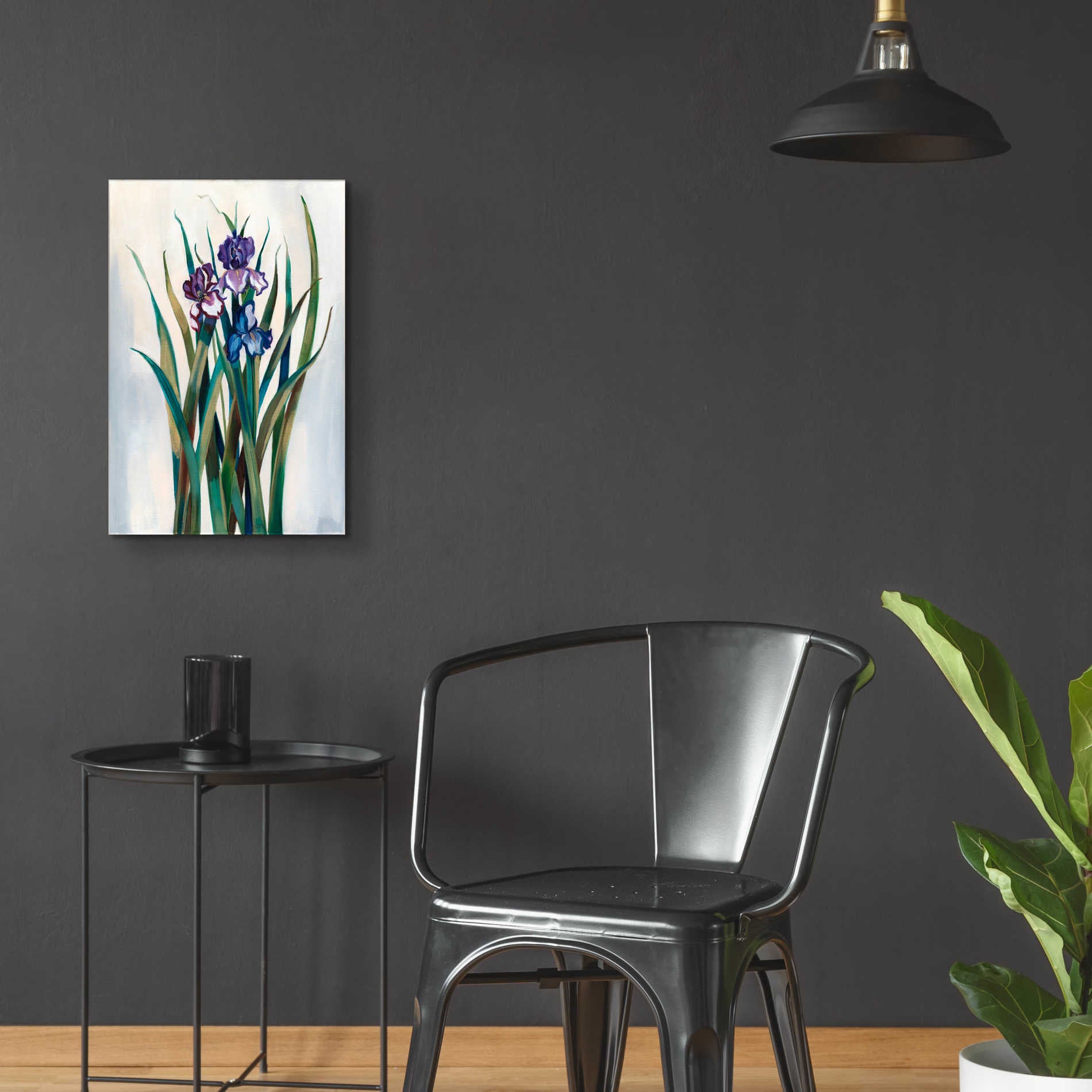 Epic Art 'Iris Jewels' by Louise Montillio Acrylic Glass Wall Art,16x24