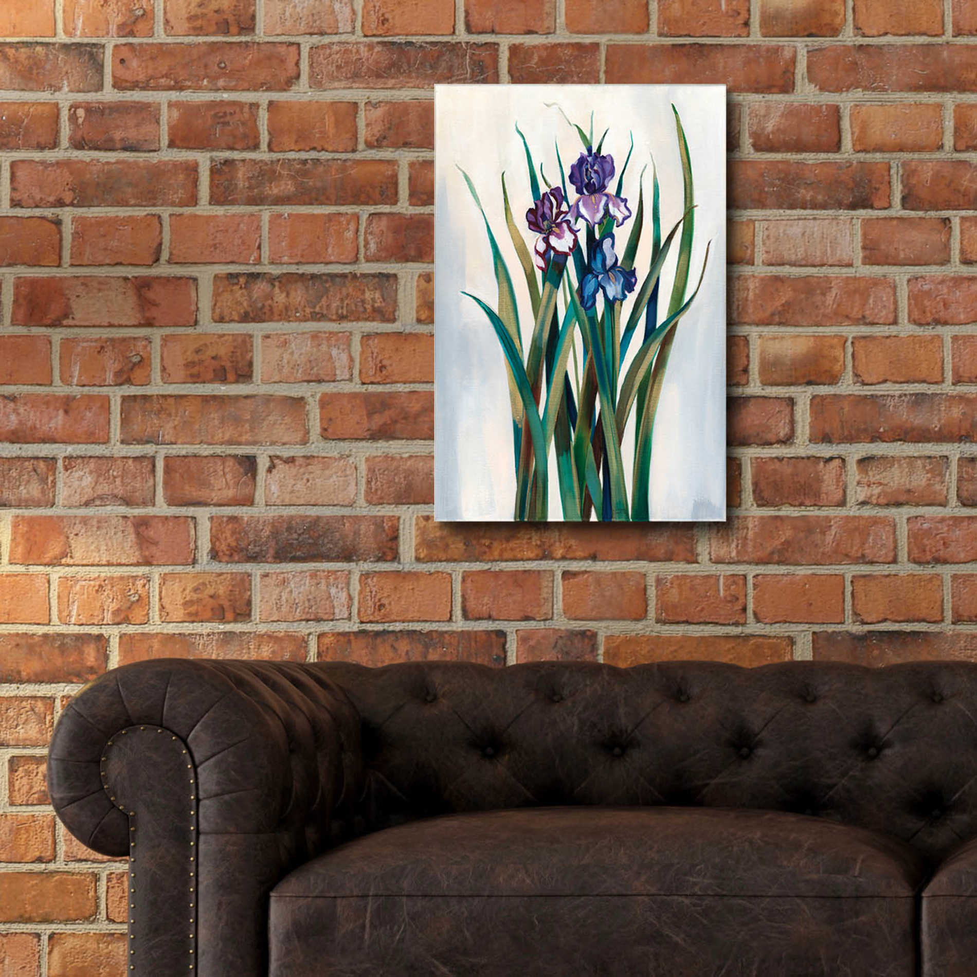 Epic Art 'Iris Jewels' by Louise Montillio Acrylic Glass Wall Art,16x24