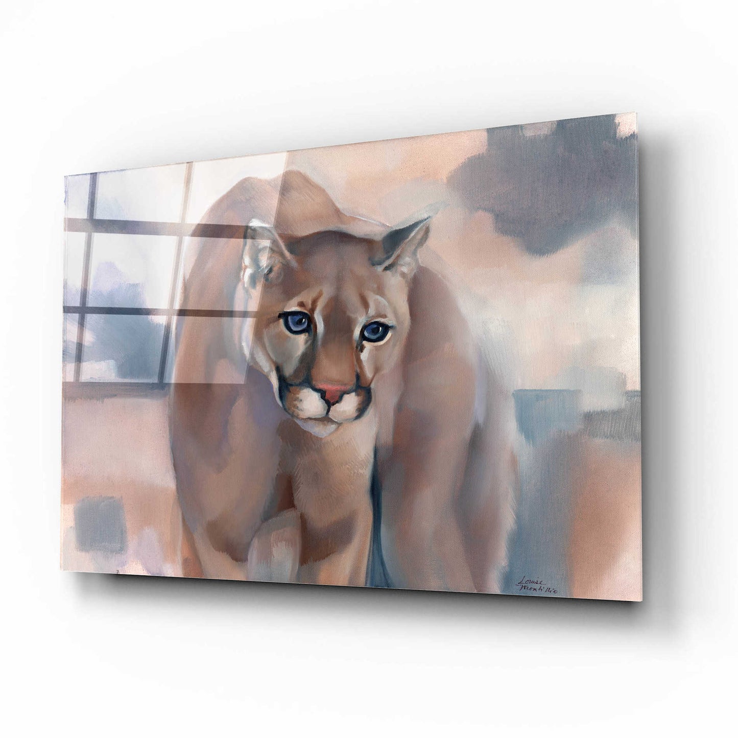 Epic Art 'Big Soft Kitty' by Louise Montillio Acrylic Glass Wall Art,16x12