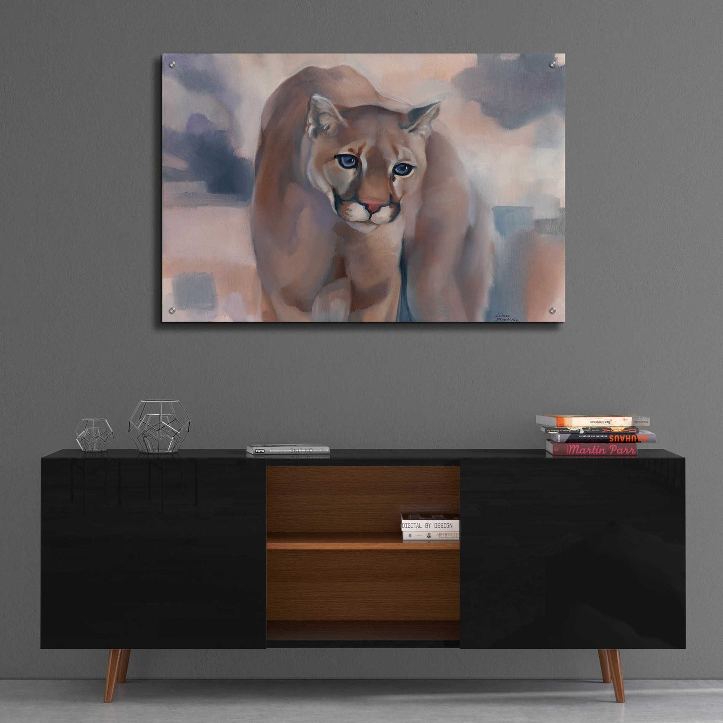 Epic Art 'Big Soft Kitty' by Louise Montillio Acrylic Glass Wall Art,36x24