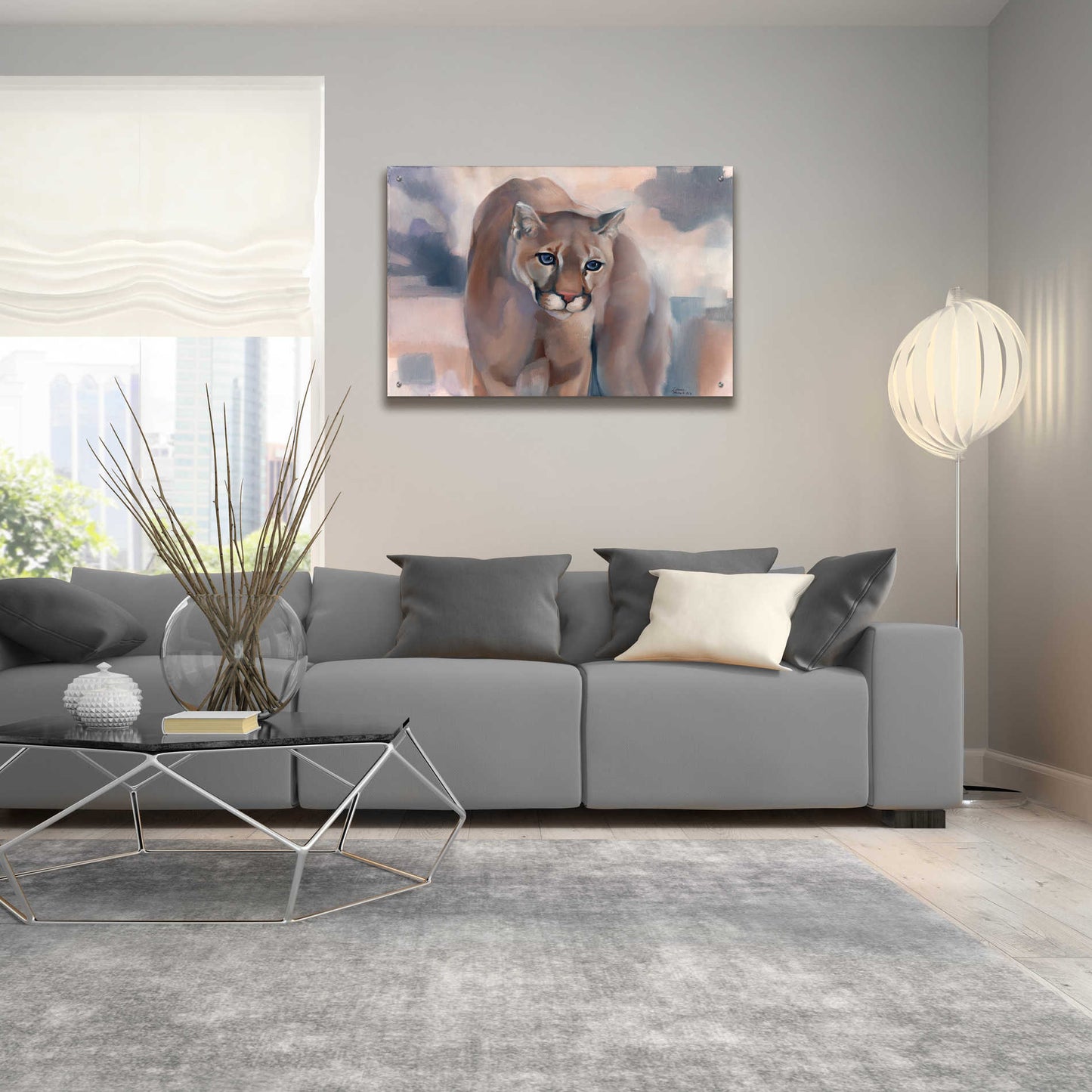 Epic Art 'Big Soft Kitty' by Louise Montillio Acrylic Glass Wall Art,36x24