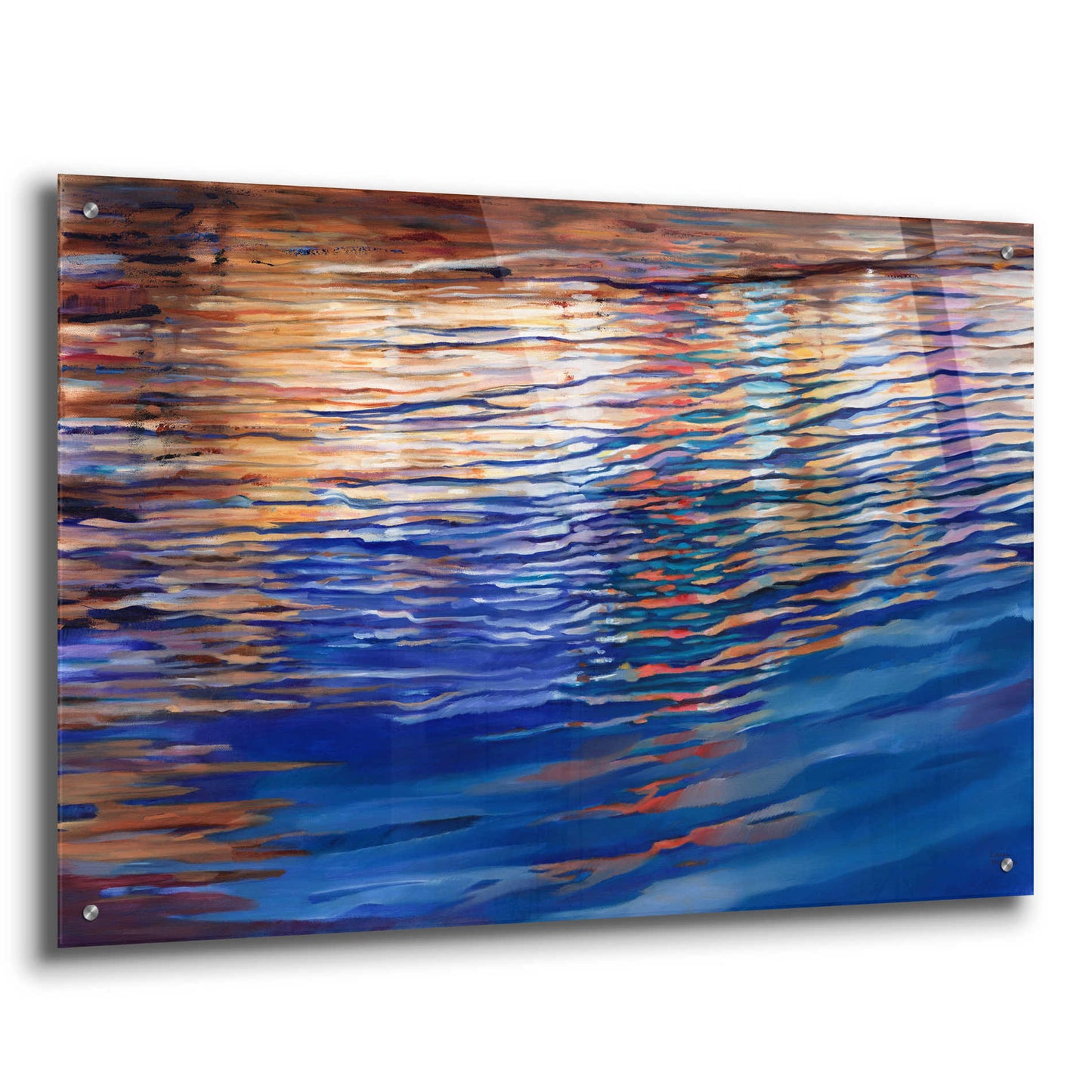 Epic Art 'Dockside Waterlight' by Louise Montillio Acrylic Glass Wall Art,36x24