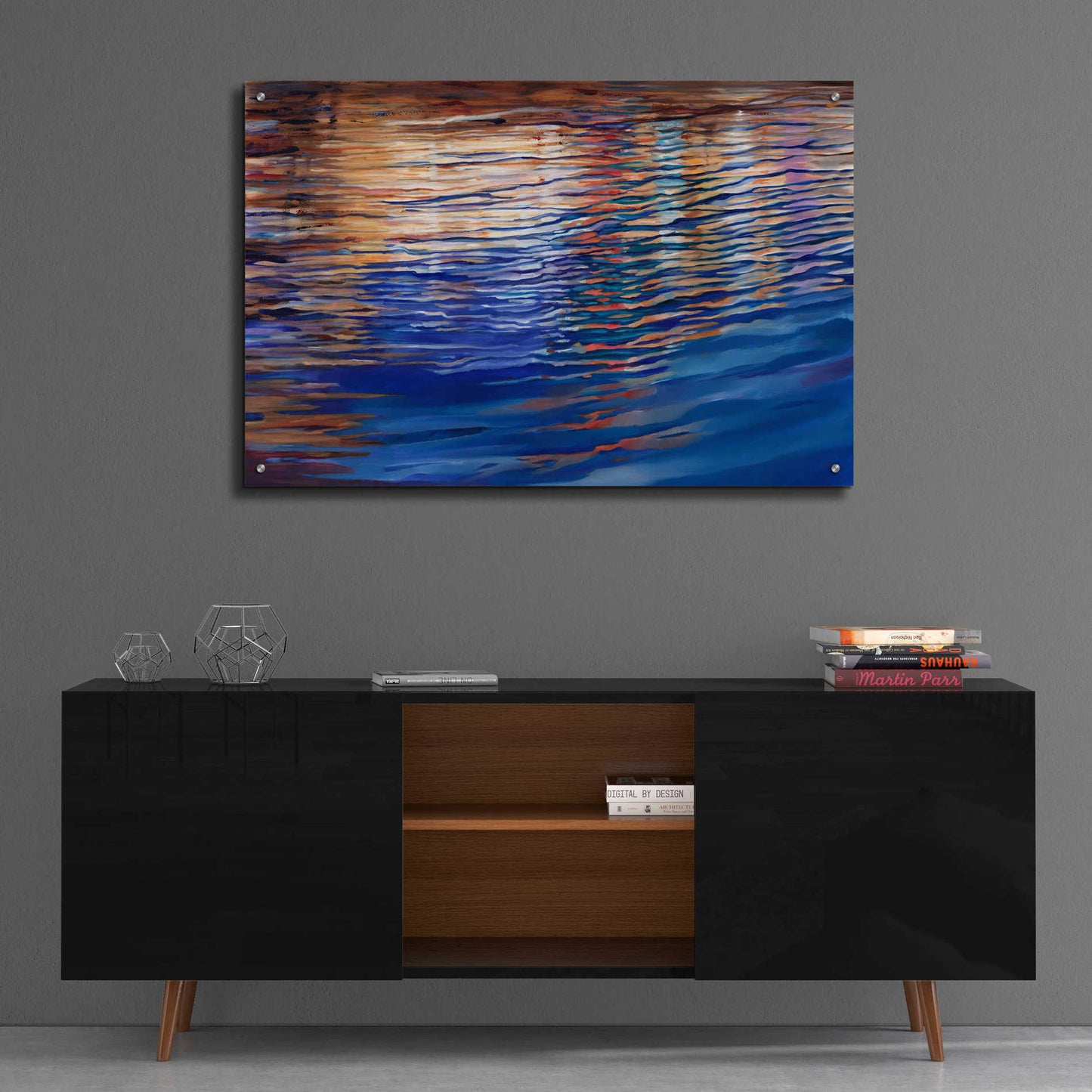 Epic Art 'Dockside Waterlight' by Louise Montillio Acrylic Glass Wall Art,36x24