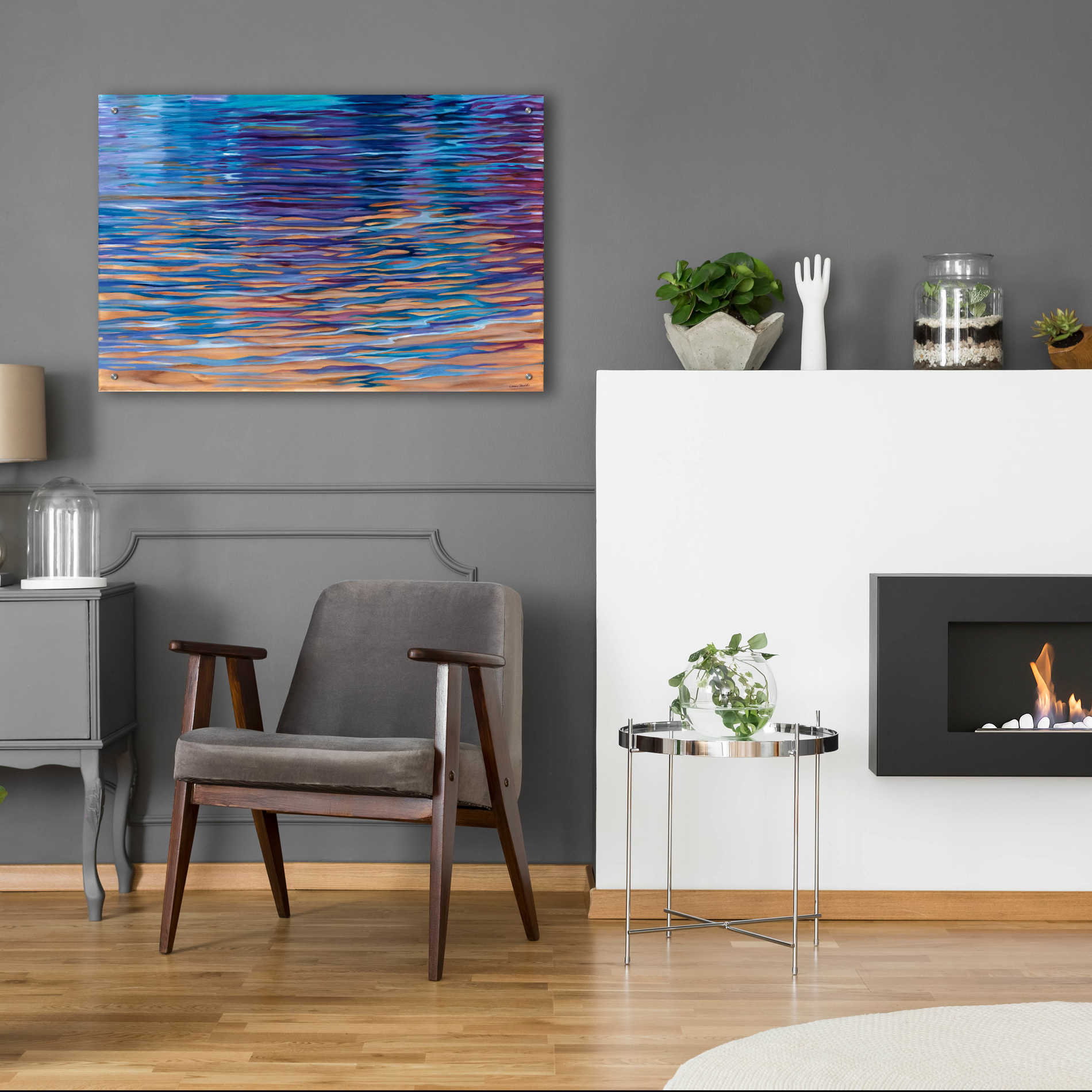 Epic Art 'Beachside Waterlight' by Louise Montillio Acrylic Glass Wall Art,36x24