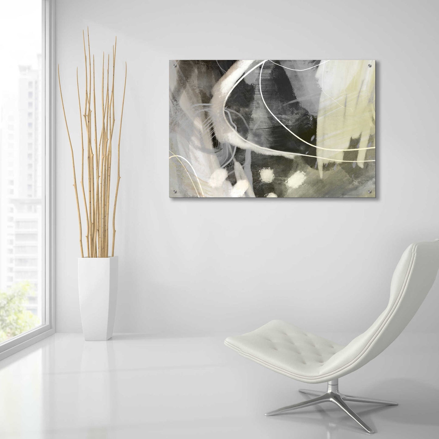 Epic Art 'Allegedly' by Delores Naskrent Acrylic Glass Wall Art,36x24