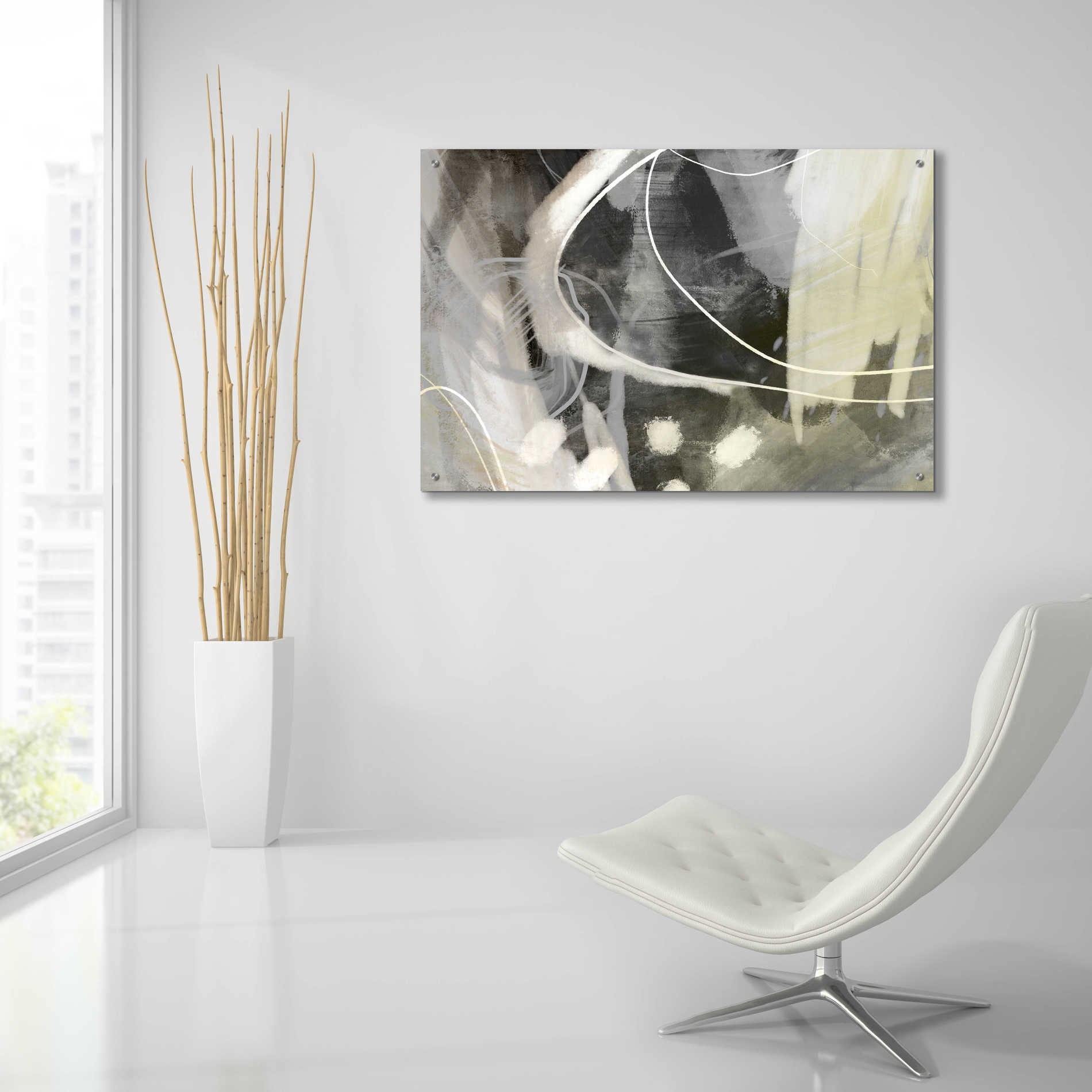 Epic Art 'Allegedly' by Delores Naskrent Acrylic Glass Wall Art,36x24