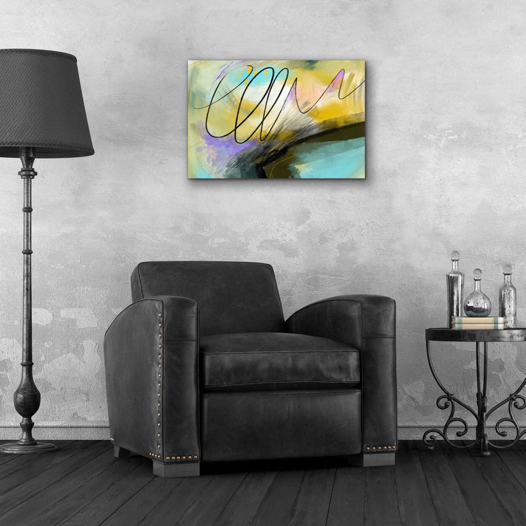 Epic Art 'Mumble' by Delores Naskrent, Acrylic Glass Wall Art,24x16