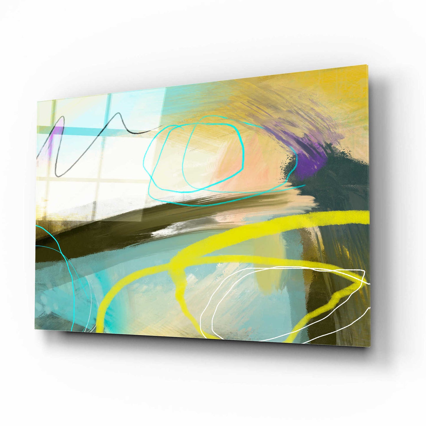 Epic Art 'Modulate' by Delores Naskrent Acrylic Glass Wall Art,16x12