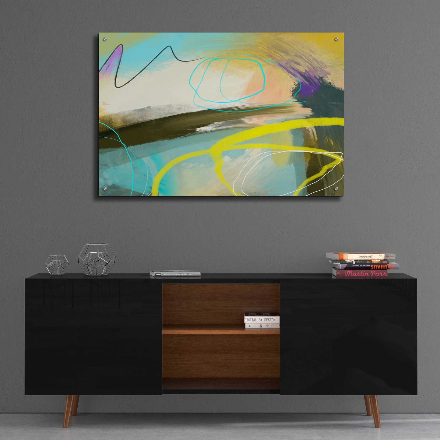 Epic Art 'Modulate' by Delores Naskrent Acrylic Glass Wall Art,36x24