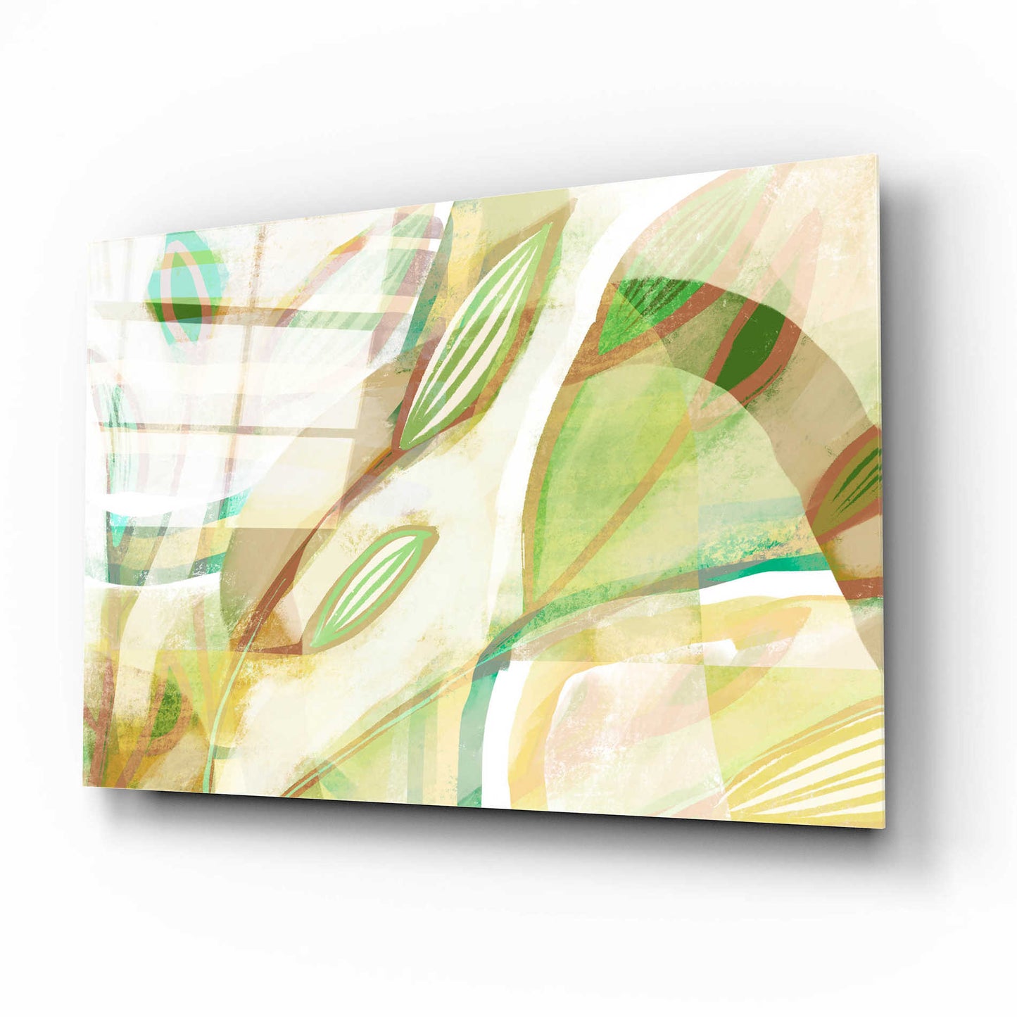 Epic Art 'Tangled Leaves' by Delores Naskrent Acrylic Glass Wall Art,16x12