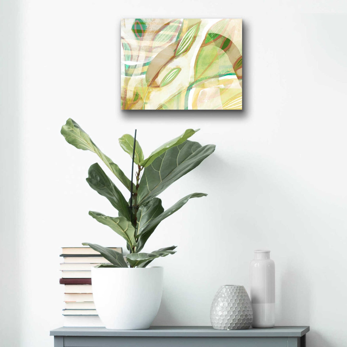 Epic Art 'Tangled Leaves' by Delores Naskrent Acrylic Glass Wall Art,16x12