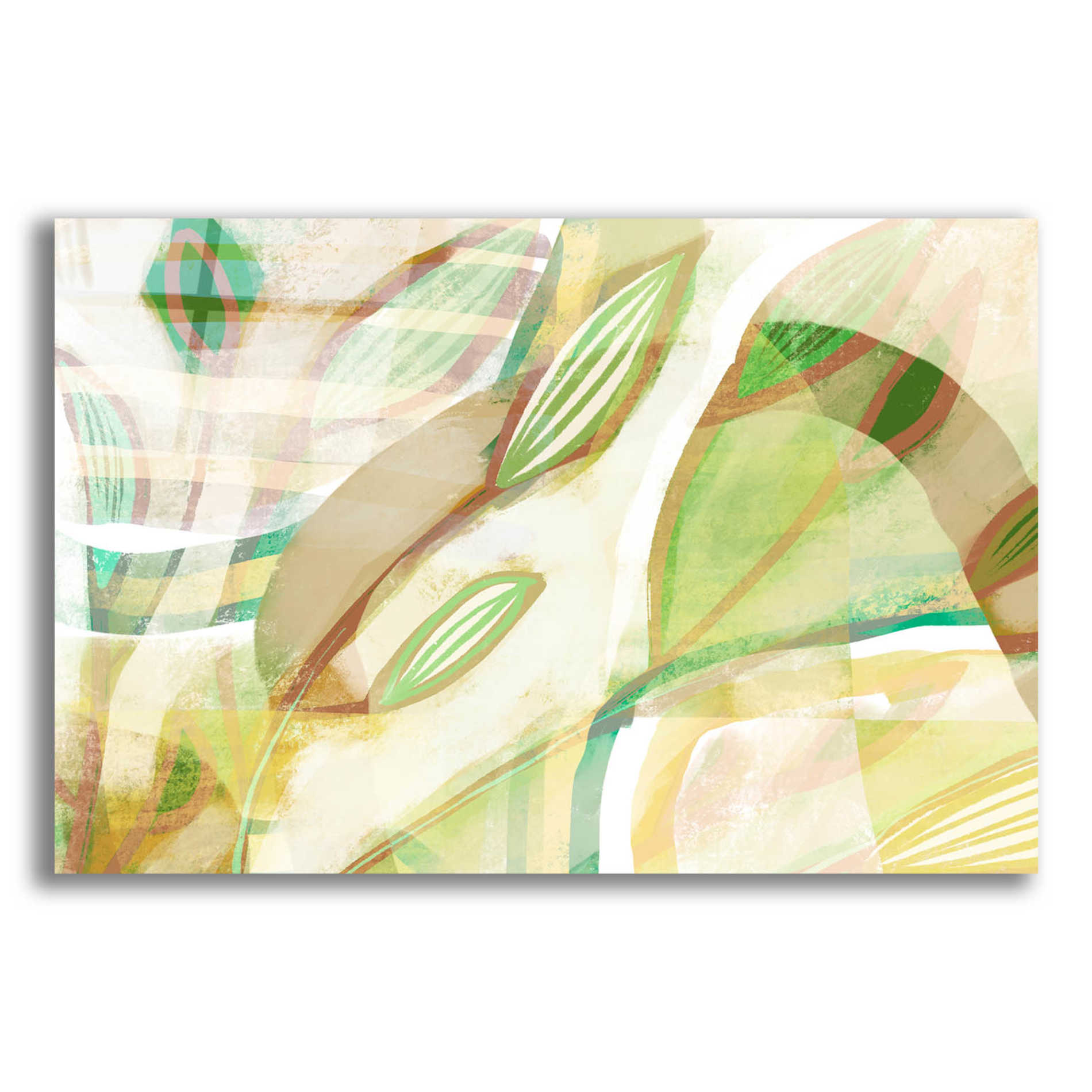 Epic Art 'Tangled Leaves' by Delores Naskrent Acrylic Glass Wall Art,16x12