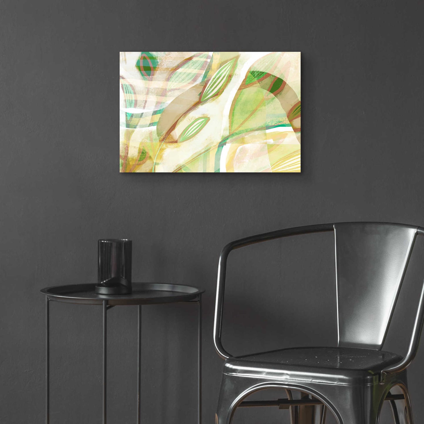 Epic Art 'Tangled Leaves' by Delores Naskrent Acrylic Glass Wall Art,24x16