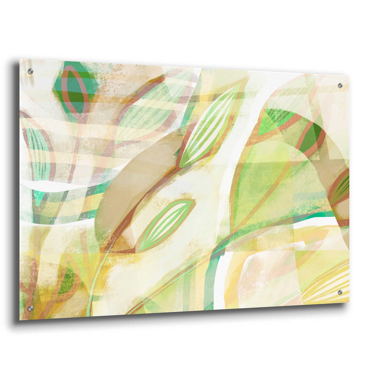 Epic Art 'Tangled Leaves' by Delores Naskrent Acrylic Glass Wall Art,36x24