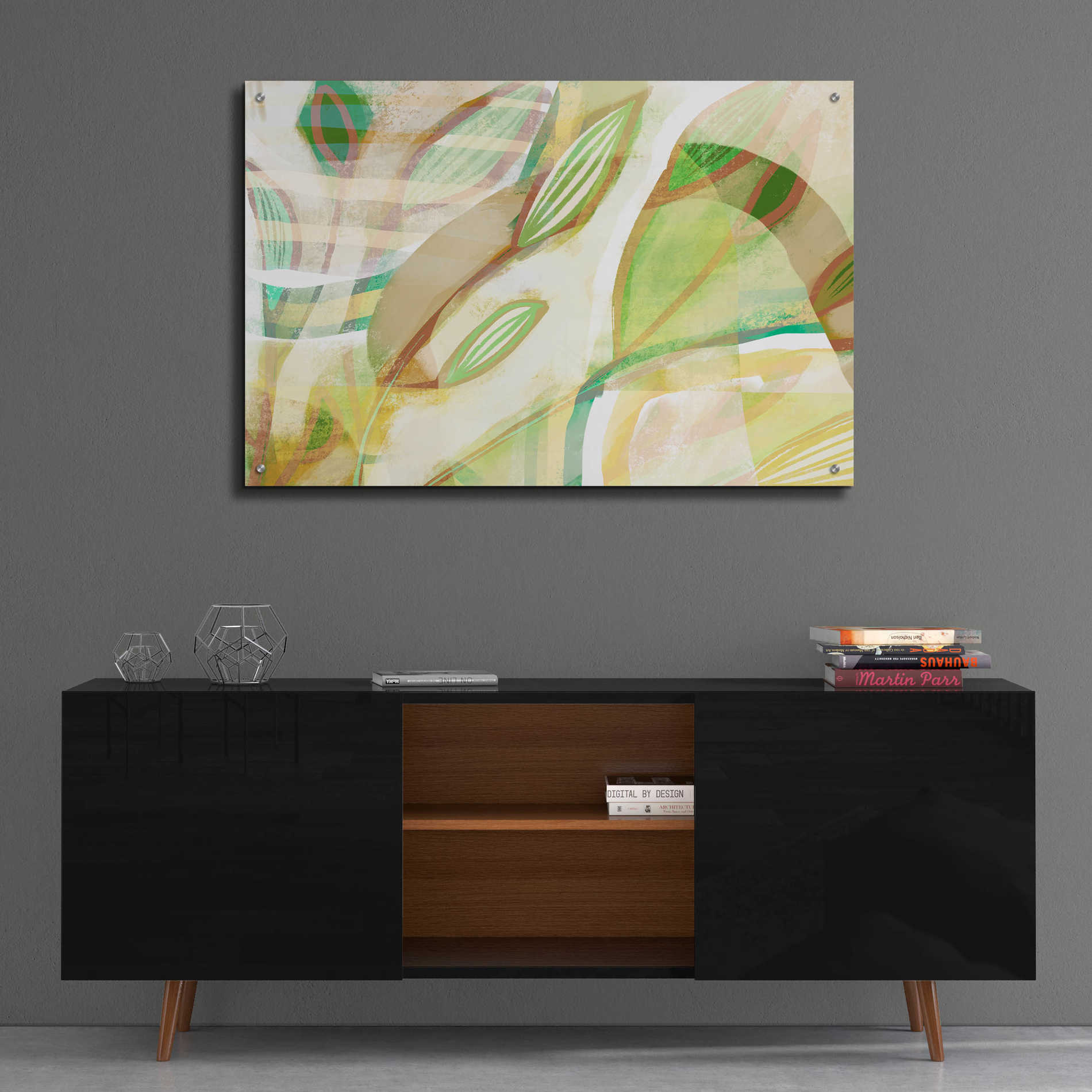 Epic Art 'Tangled Leaves' by Delores Naskrent Acrylic Glass Wall Art,36x24