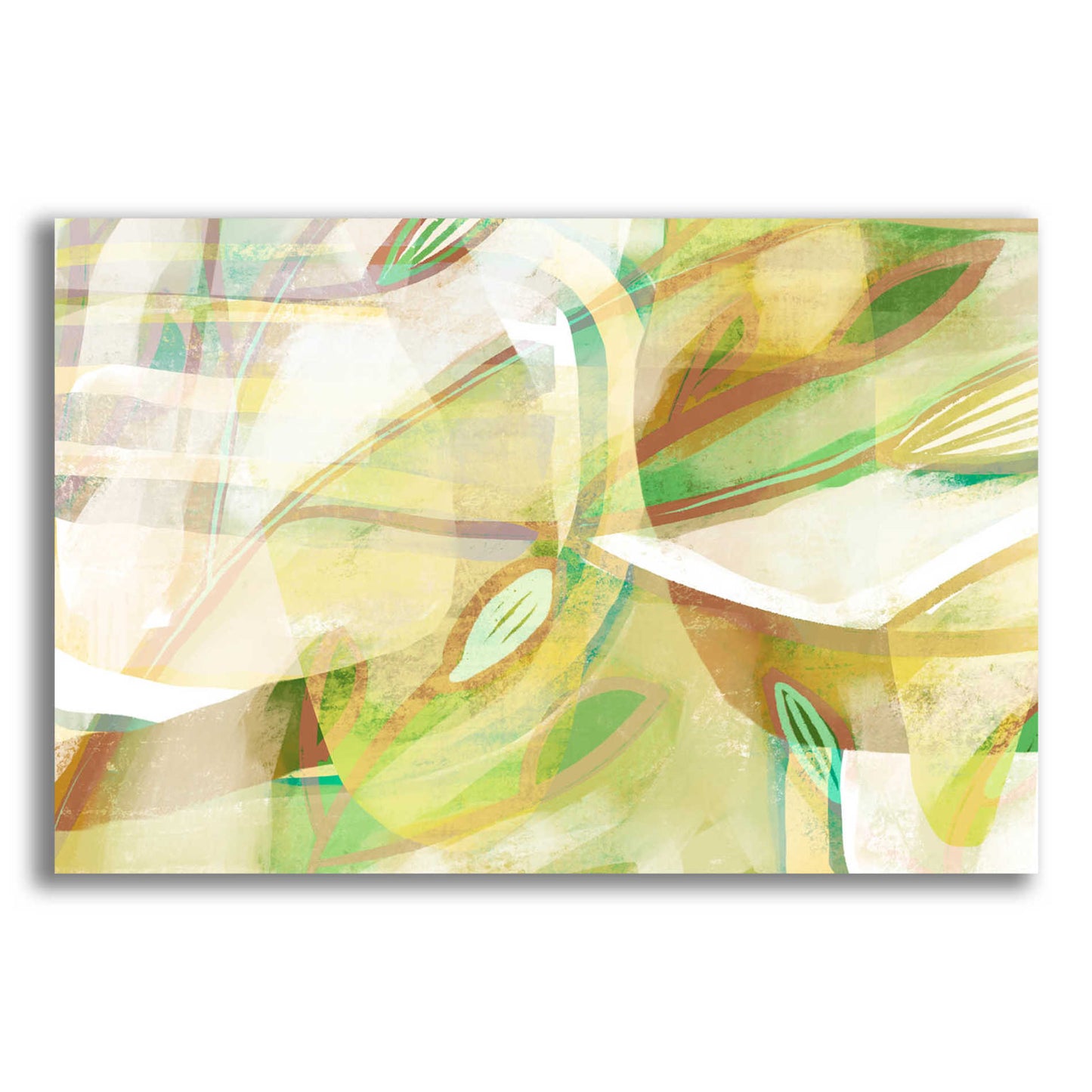 Epic Art 'Dusty Foliage' by Delores Naskrent Acrylic Glass Wall Art,16x12