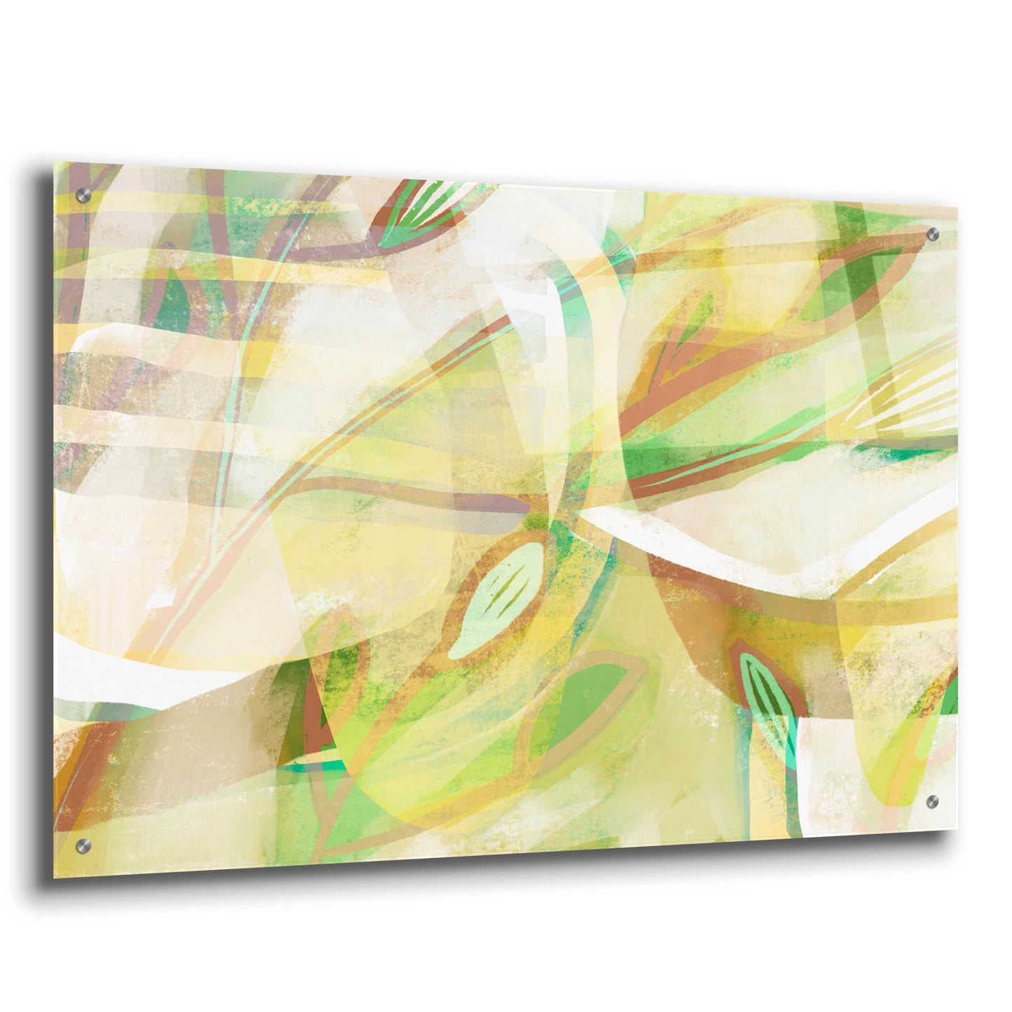 Epic Art 'Dusty Foliage' by Delores Naskrent Acrylic Glass Wall Art,36x24