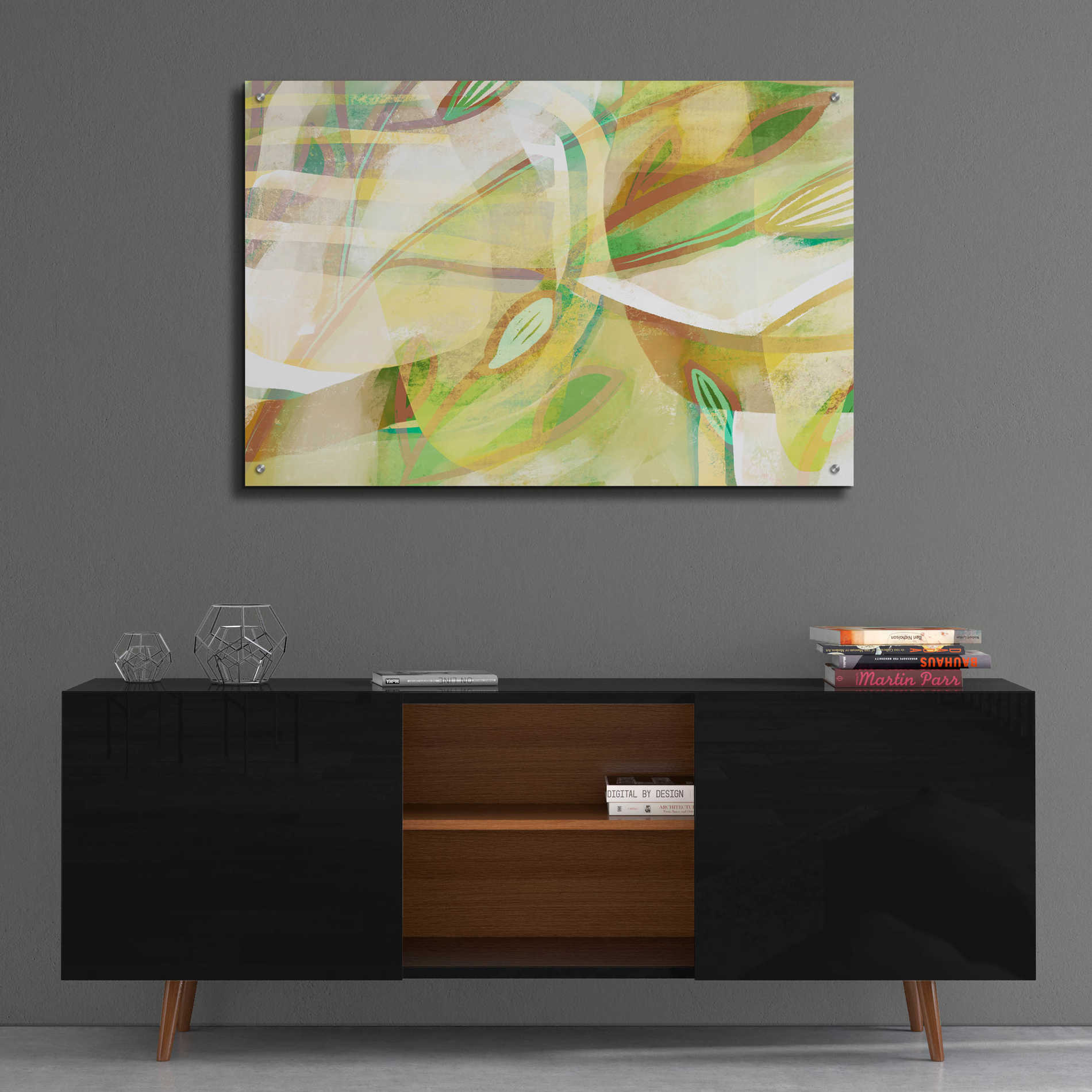 Epic Art 'Dusty Foliage' by Delores Naskrent Acrylic Glass Wall Art,36x24