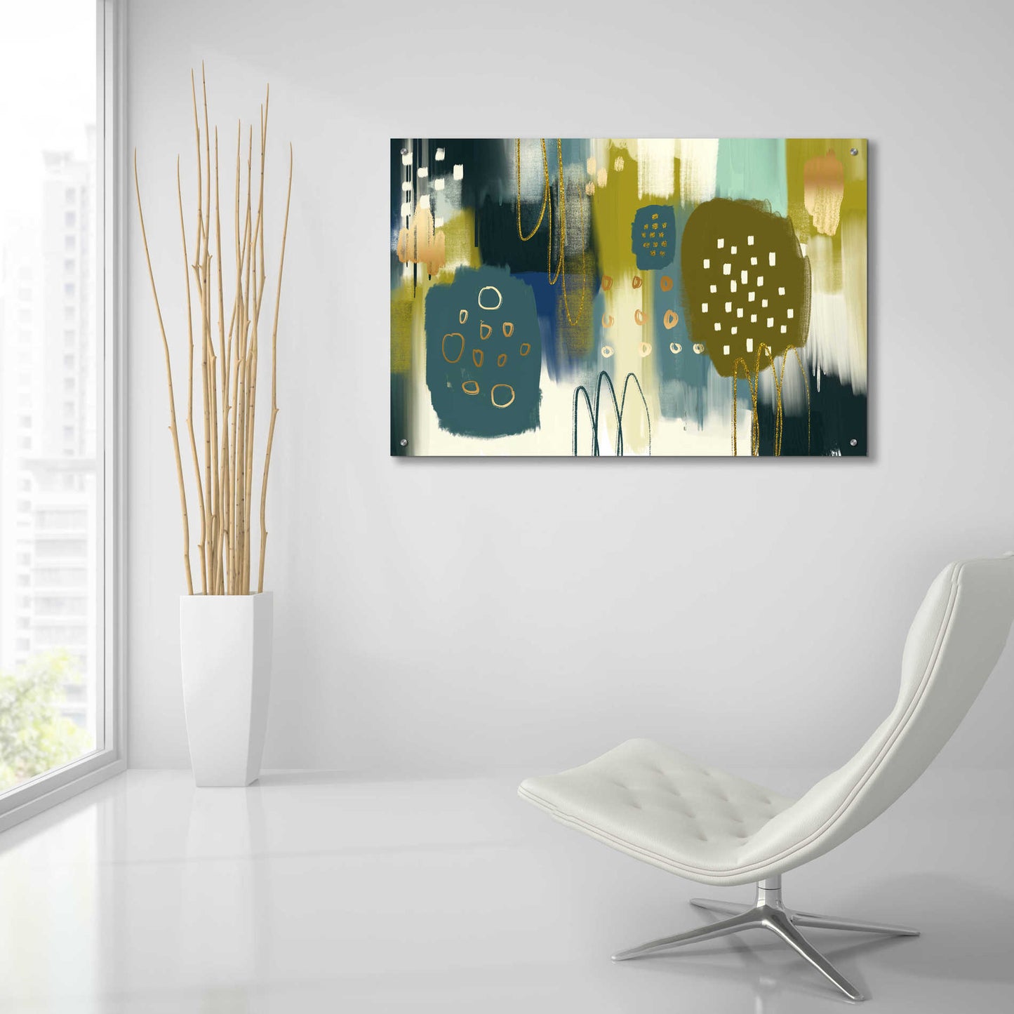 Epic Art 'Santapaulia' by Delores Naskrent Acrylic Glass Wall Art,36x24