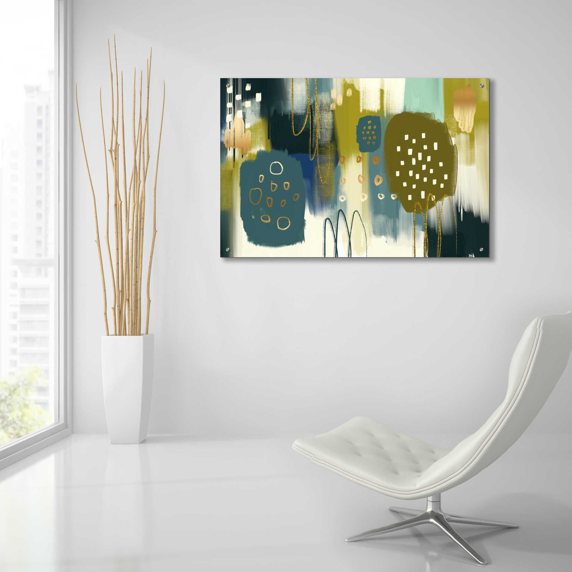 Epic Art 'Santapaulia' by Delores Naskrent Acrylic Glass Wall Art,36x24