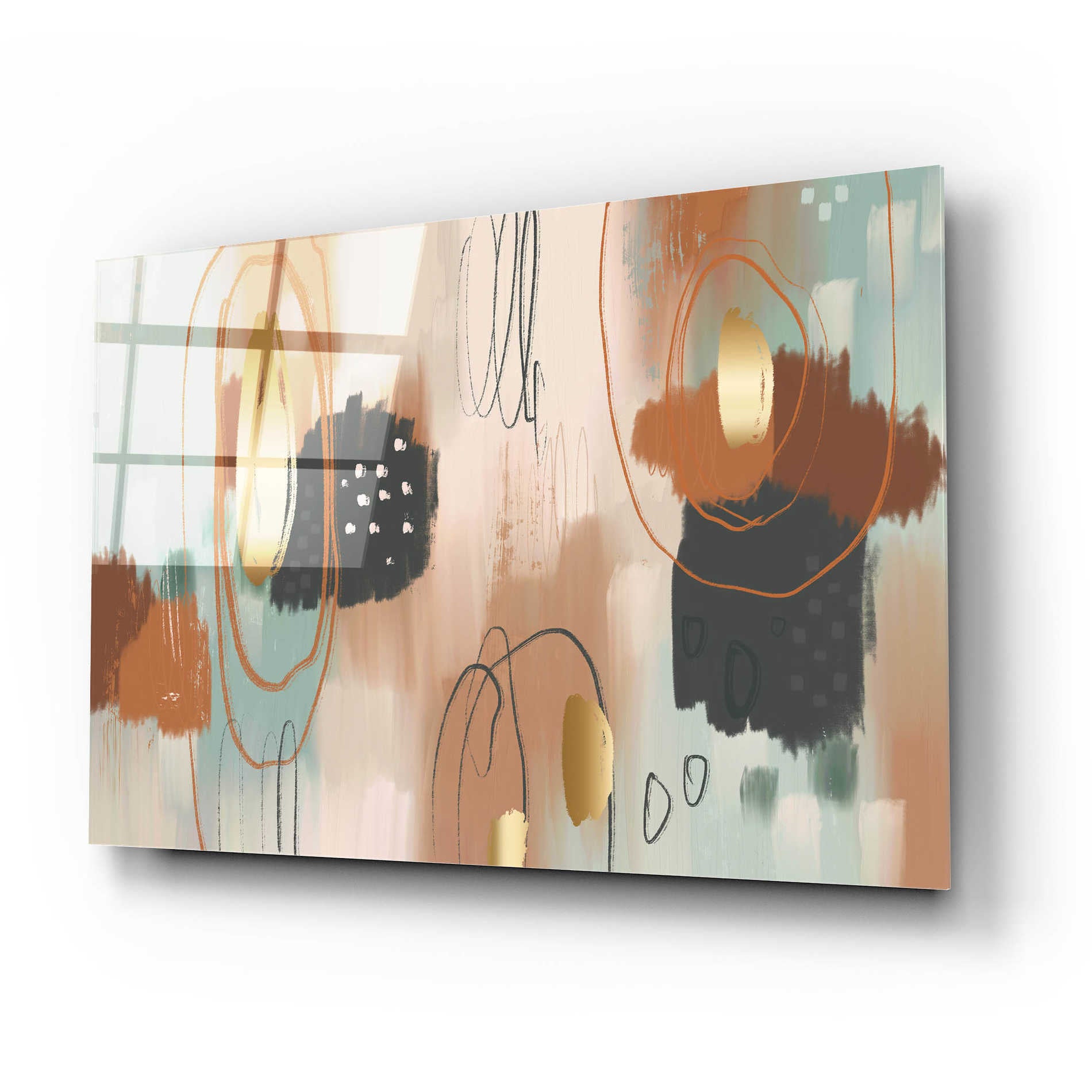 Epic Art 'Baked Clay' by Delores Naskrent Acrylic Glass Wall Art,24x16