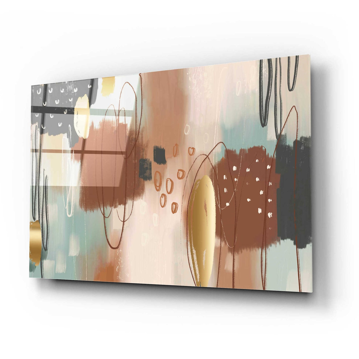 Epic Art 'Gingerbread' by Delores Naskrent Acrylic Glass Wall Art,24x16