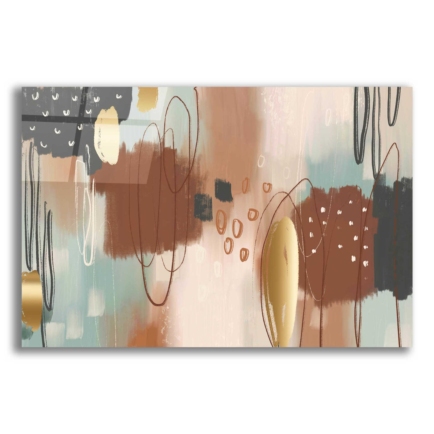 Epic Art 'Gingerbread' by Delores Naskrent Acrylic Glass Wall Art,24x16