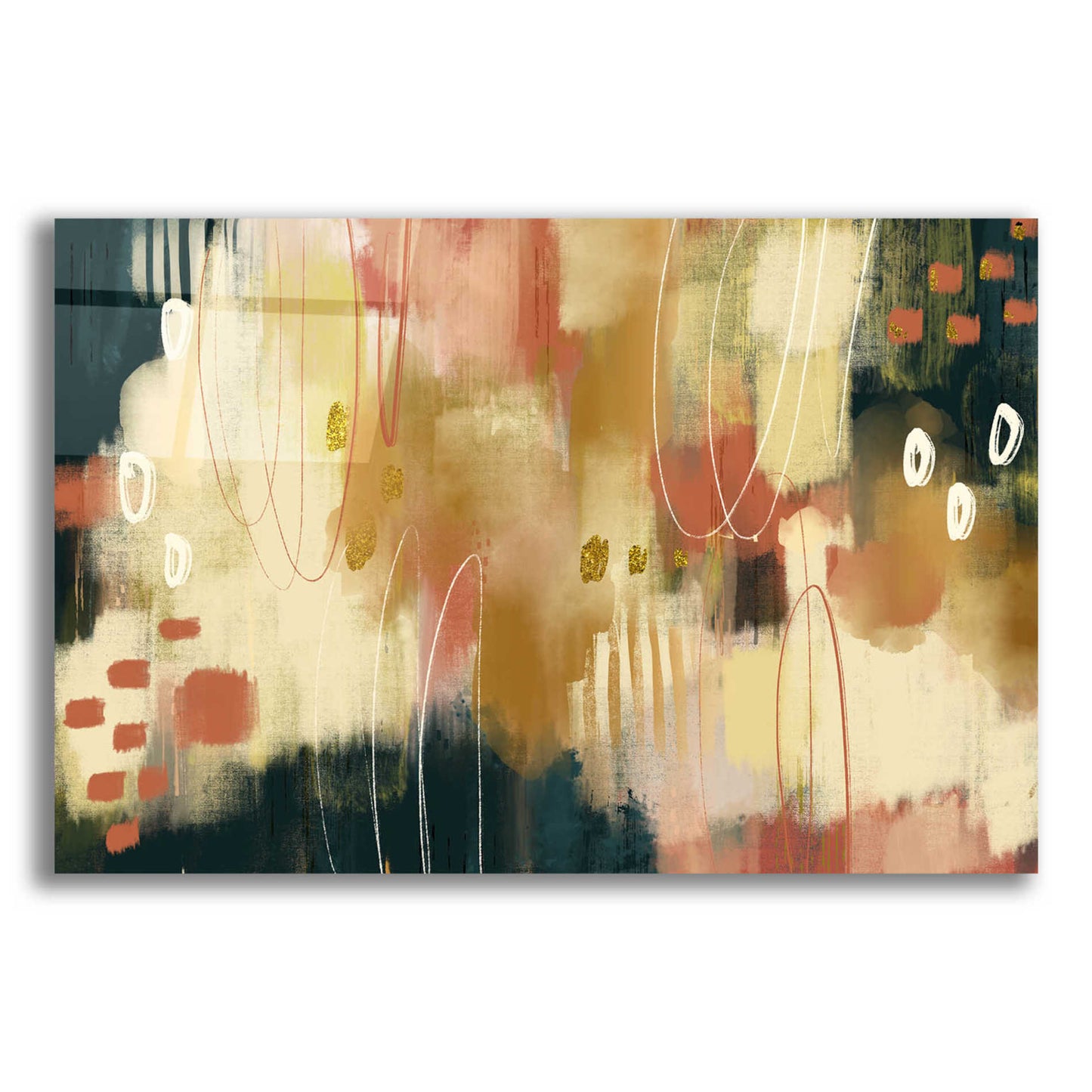 Epic Art 'Umber Embers' by Delores Naskrent Acrylic Glass Wall Art,16x12