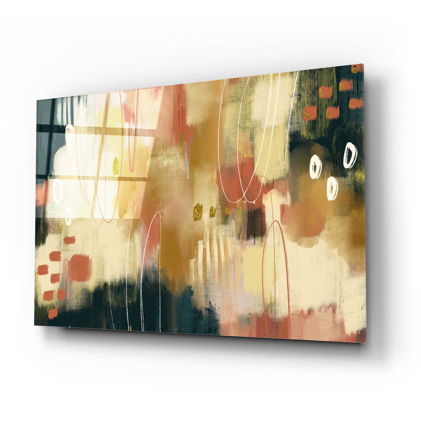 Epic Art 'Umber Embers' by Delores Naskrent Acrylic Glass Wall Art,24x16