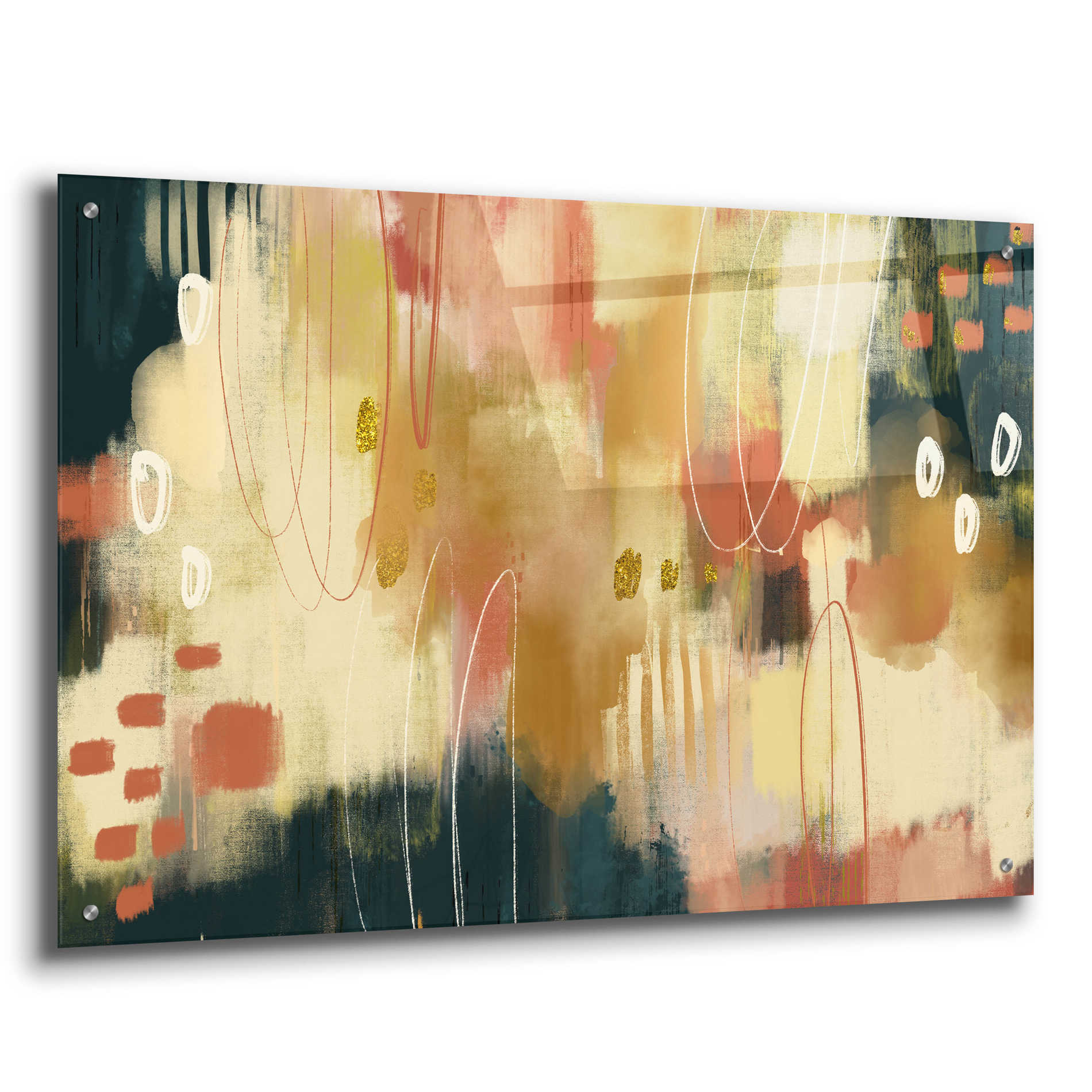 Epic Art 'Umber Embers' by Delores Naskrent Acrylic Glass Wall Art,36x24