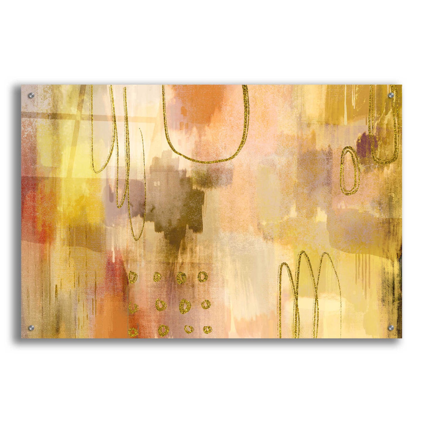 Epic Art 'Soft Burning' by Delores Naskrent Acrylic Glass Wall Art,36x24